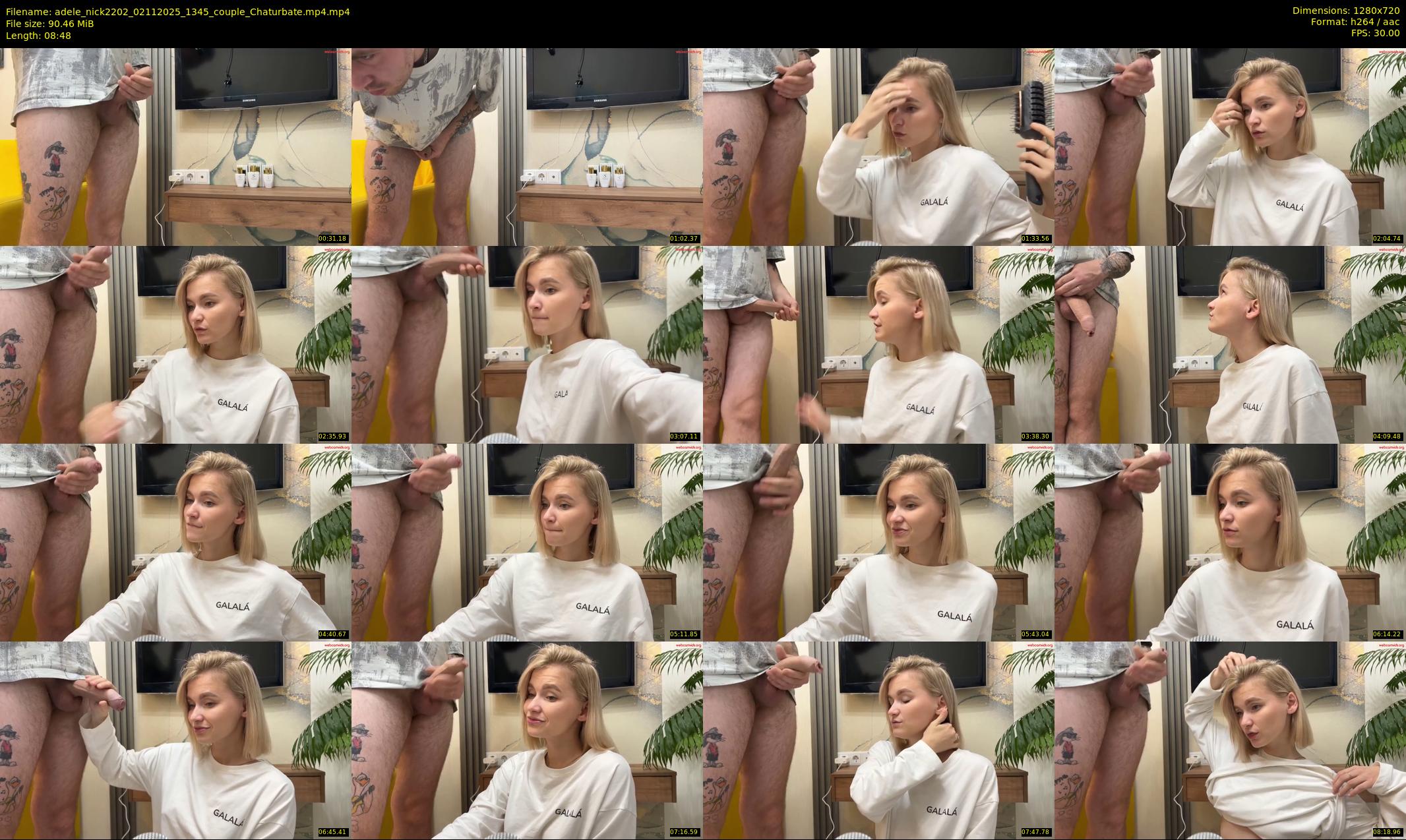 adele_nick2202 — 9 minute Chaturbate couple cam show recording, 720p, Nov 2, 2025