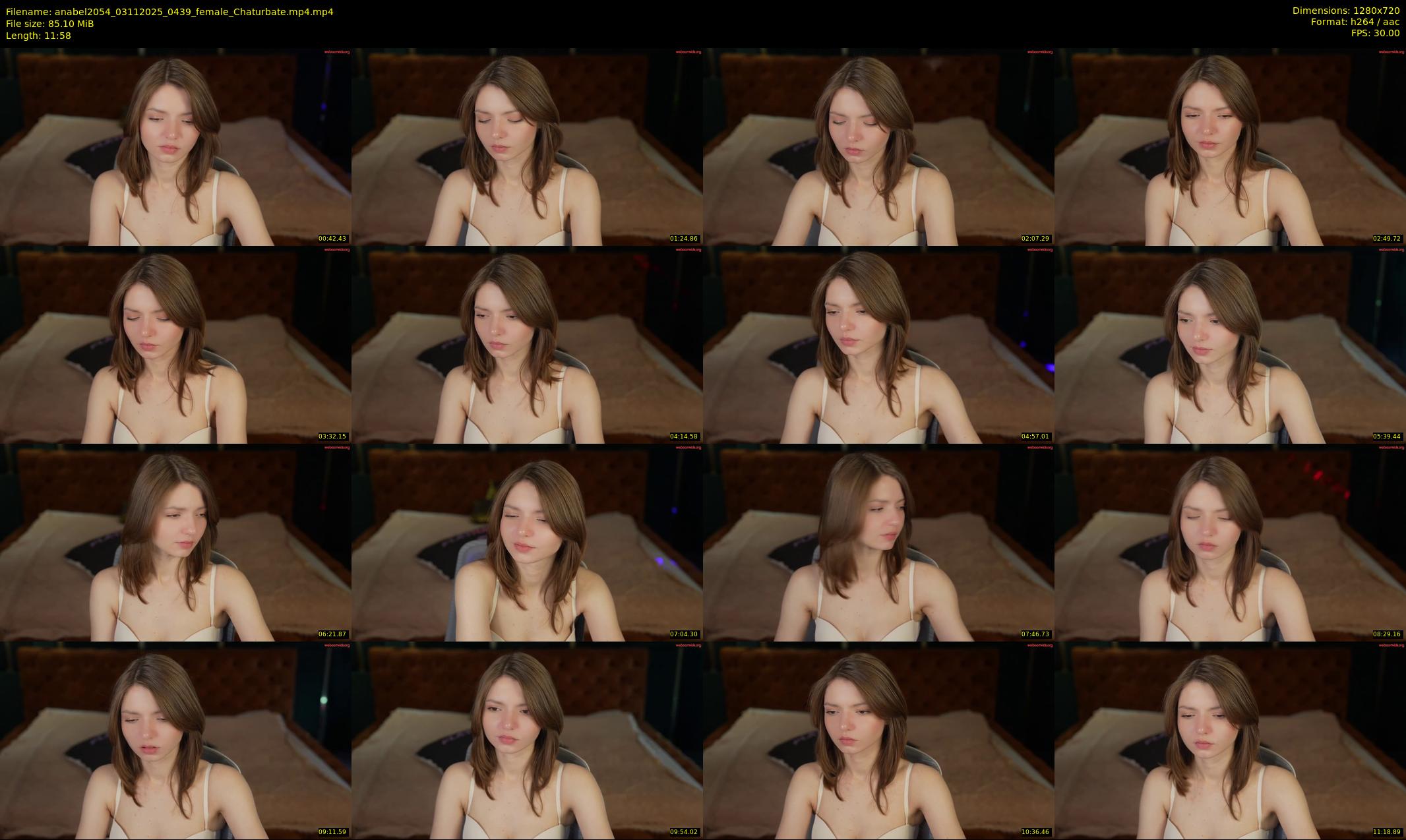 anabel2054 — 12 minute Chaturbate female cam show recording, 720p, Nov 3, 2025