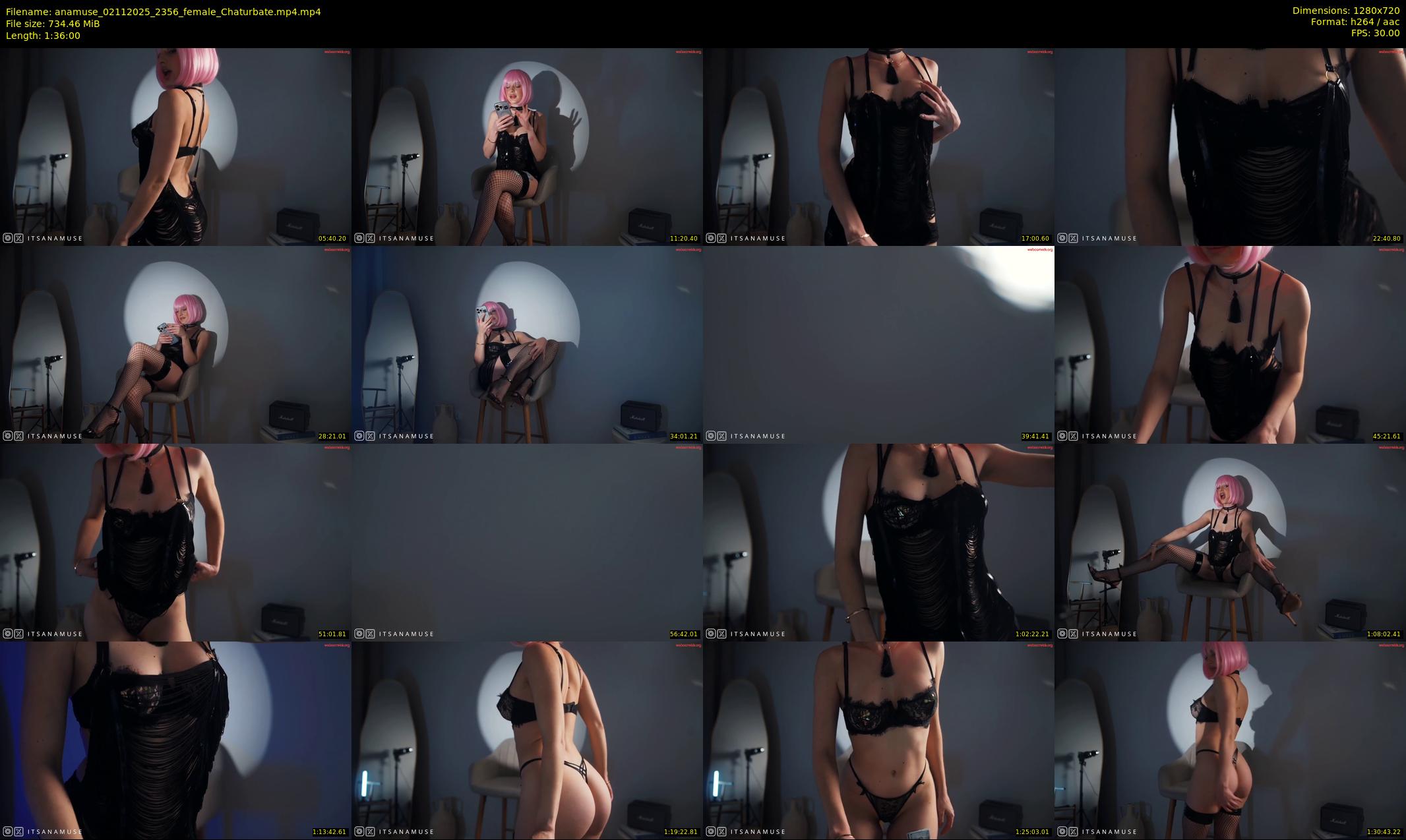 anamuse — 96 minute Chaturbate female cam show recording, 720p, Nov 2, 2025