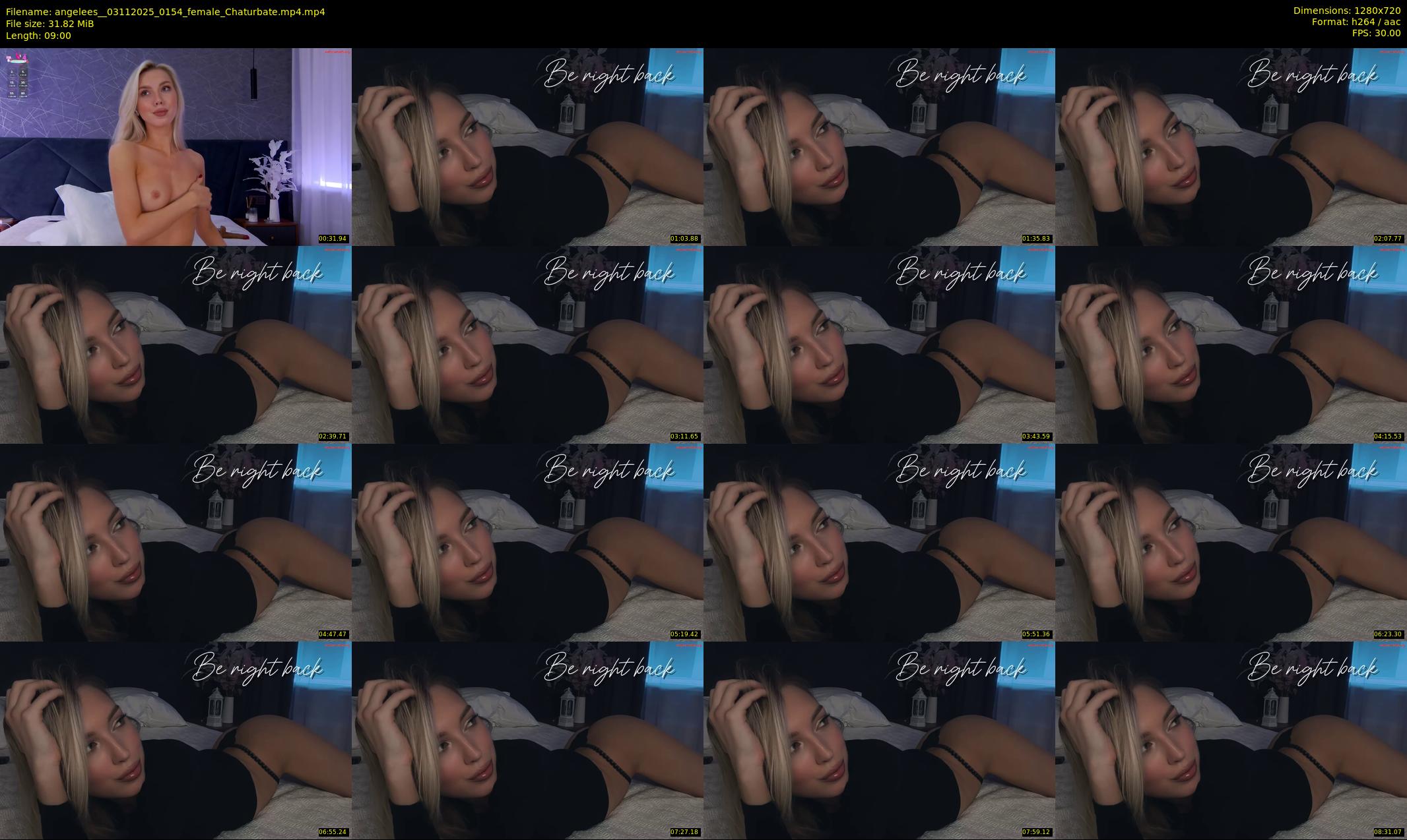 angelees_ — 9 minute Chaturbate female cam show recording, 720p, Nov 3, 2025
