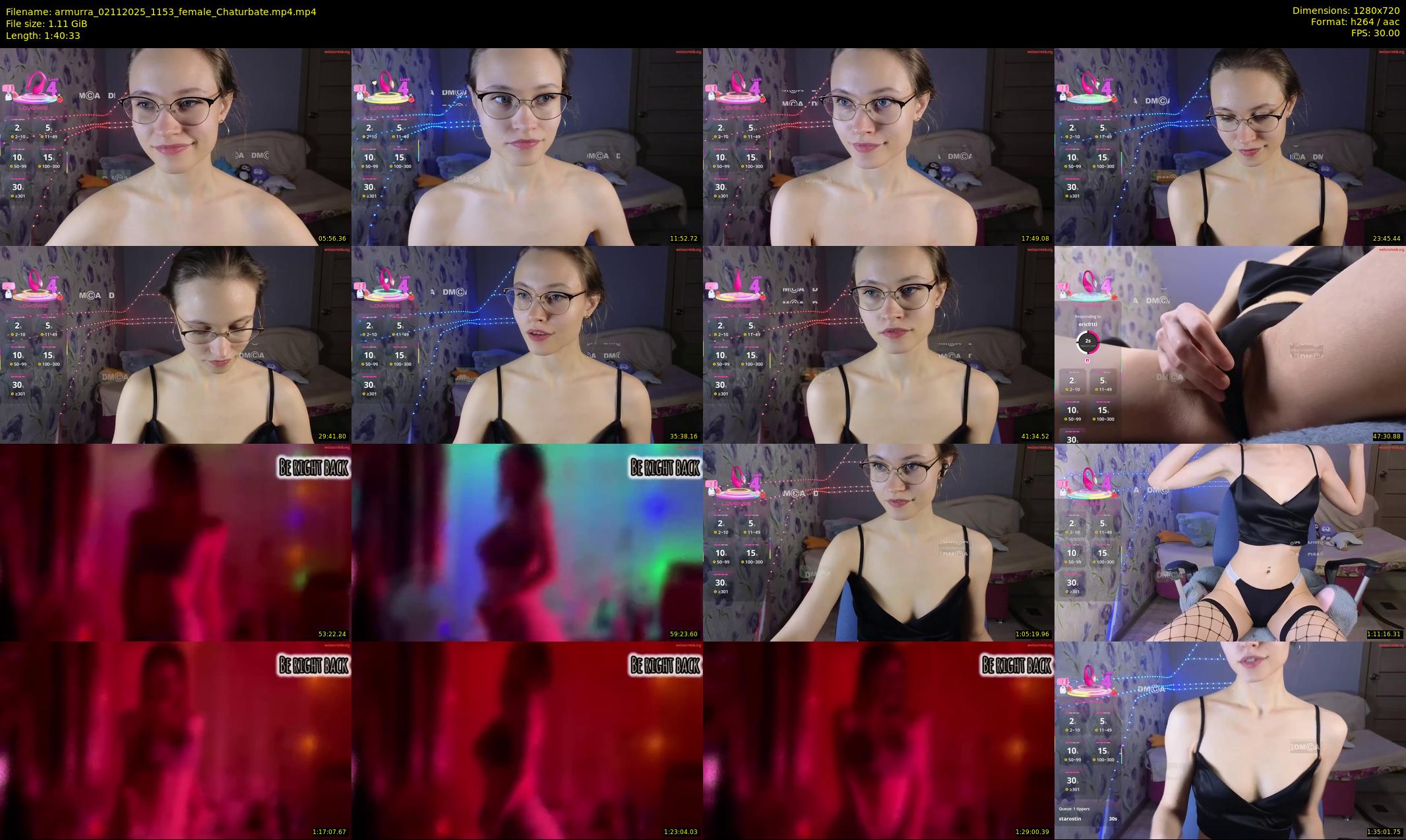 armurra — 101 minute Chaturbate female cam show recording, 720p, Nov 2, 2025