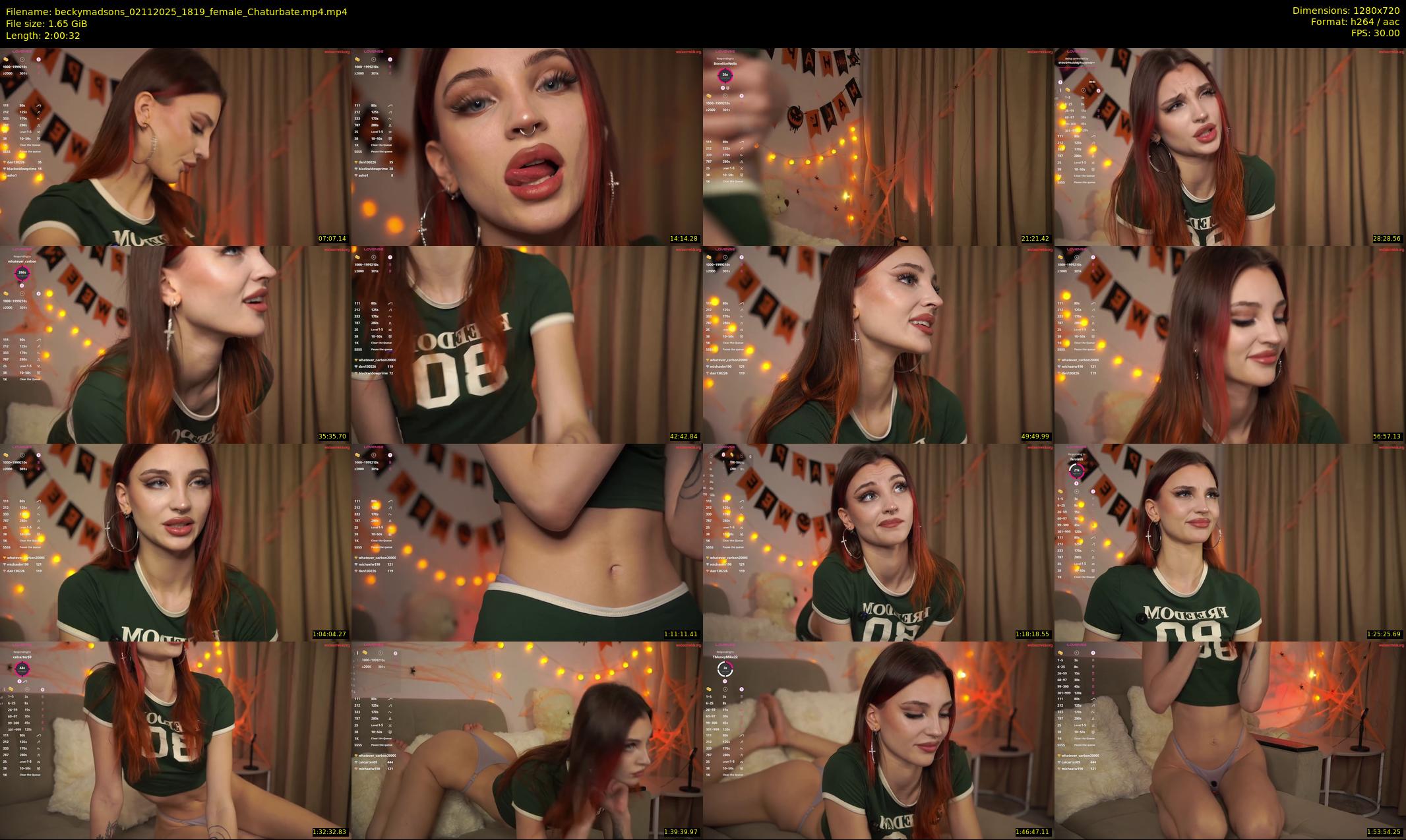 beckymadsons — 121 minute Chaturbate female cam show recording, 720p, Nov 2, 2025