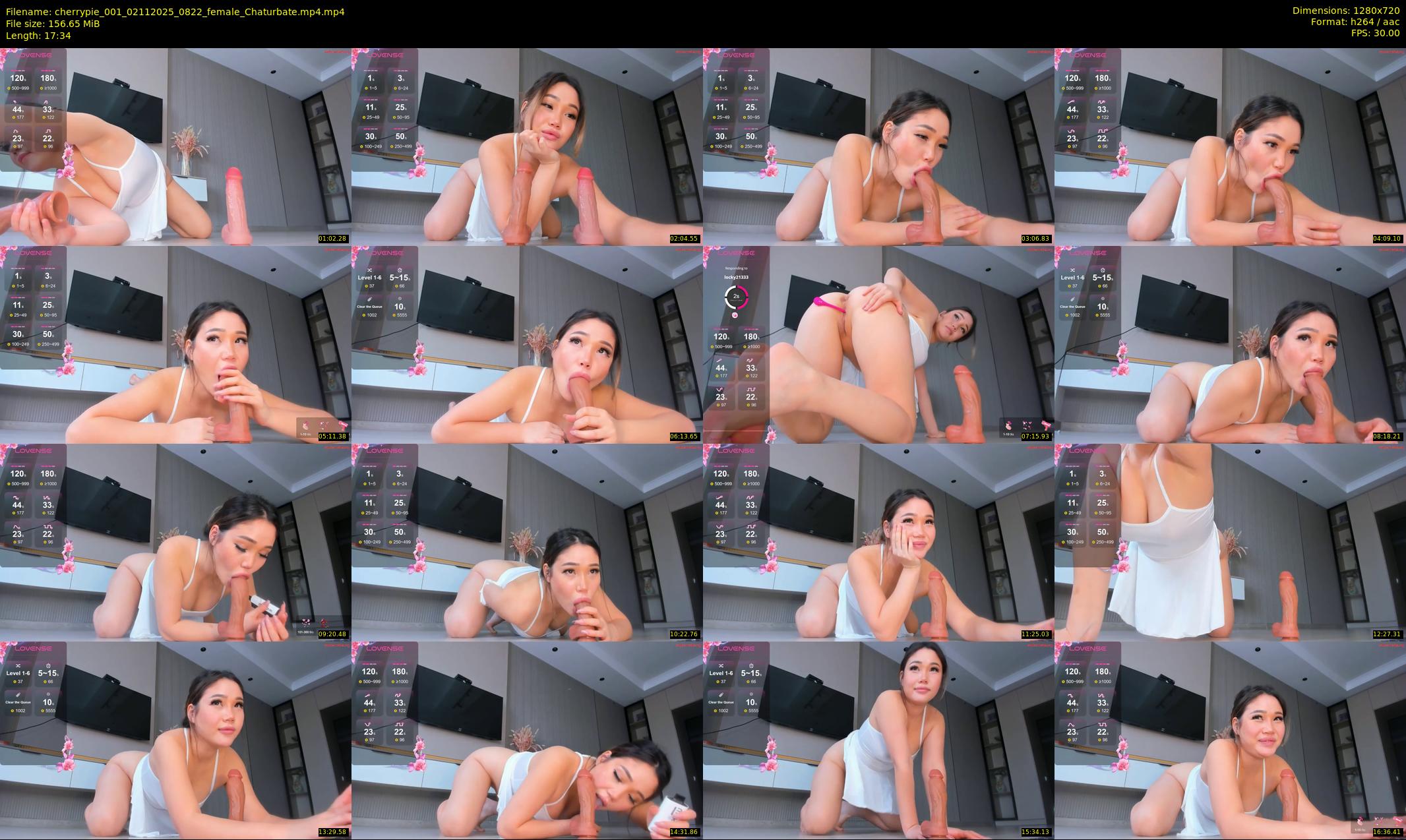 cherrypie_001 — 18 minute Chaturbate female cam show recording, 720p, Nov 2, 2025