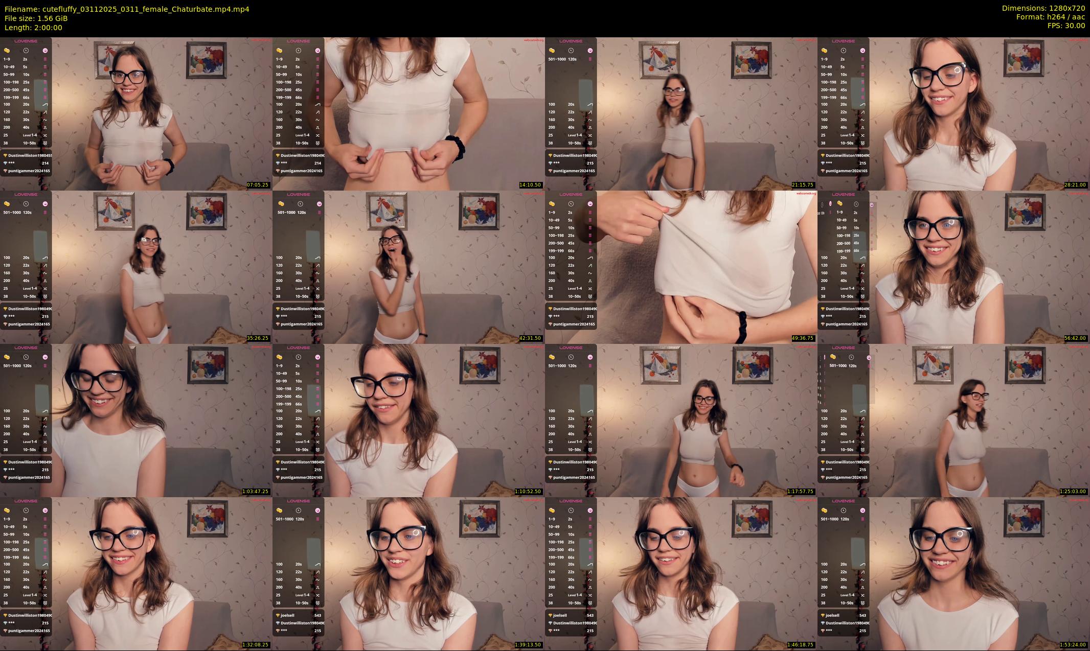cutefluffy — 120 minute Chaturbate female cam show recording, 720p, Nov 3, 2025