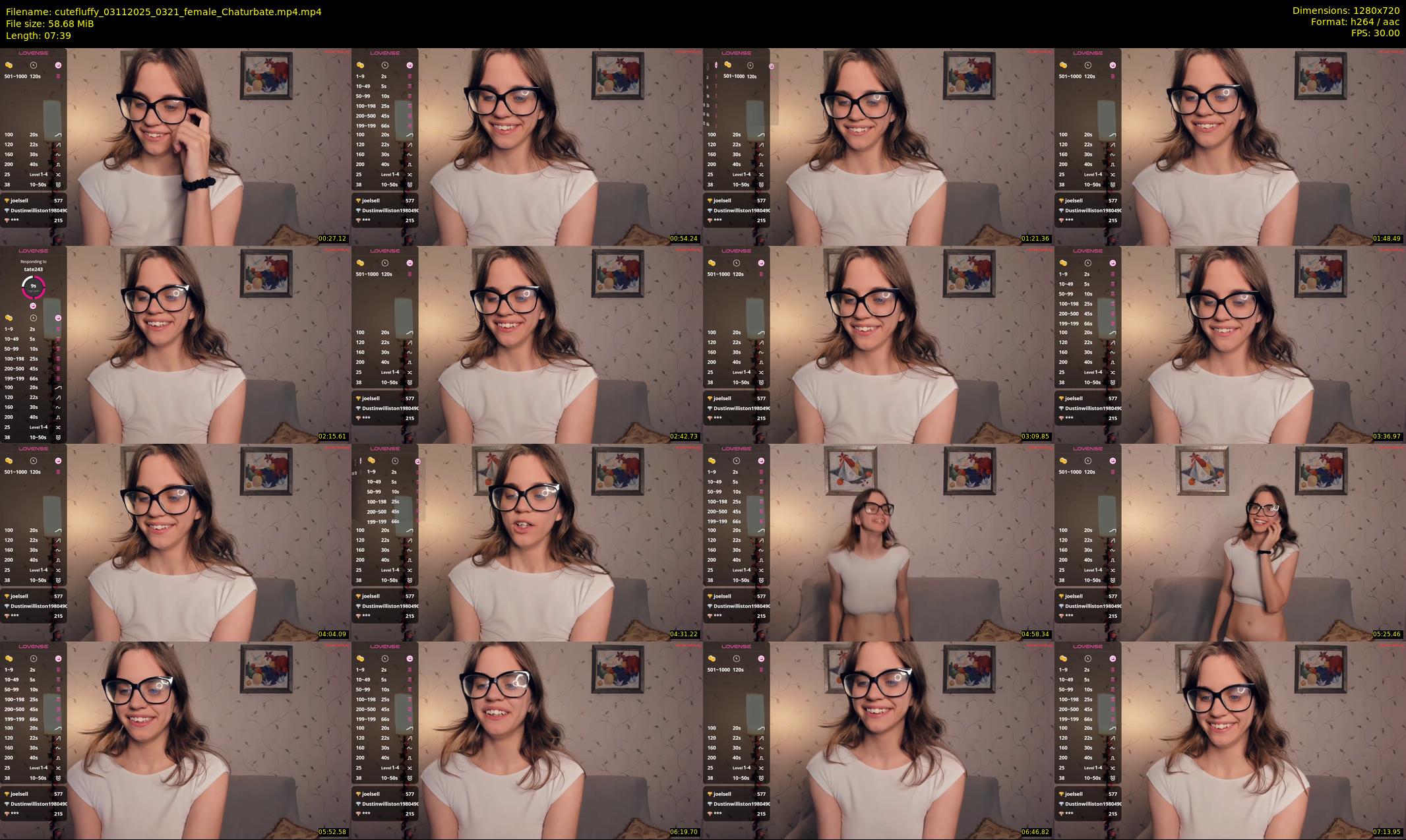 cutefluffy — 8 minute Chaturbate female cam show recording, 720p, Nov 3, 2025