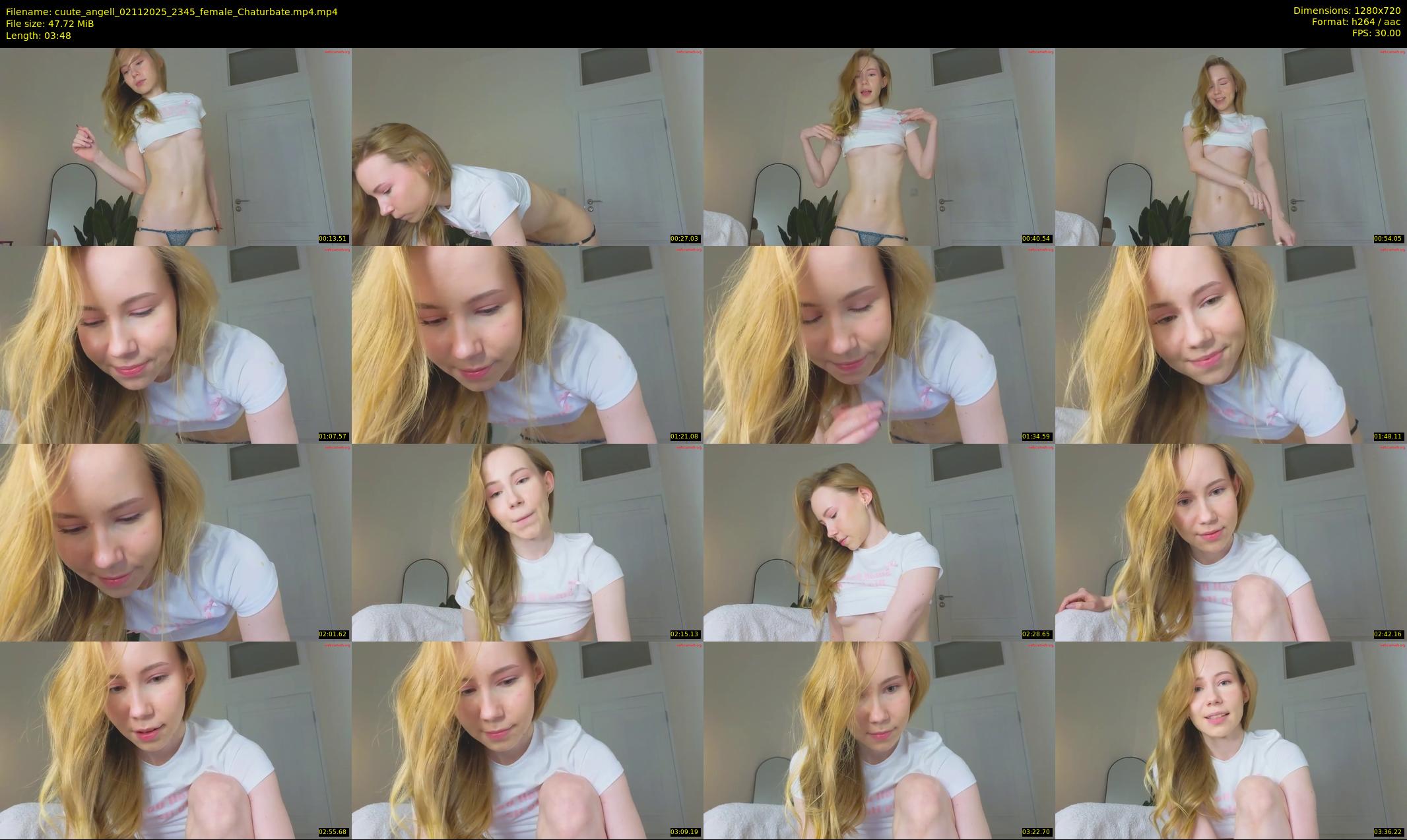 cuute_angell — 4 minute Chaturbate female cam show recording, 720p, Nov 2, 2025