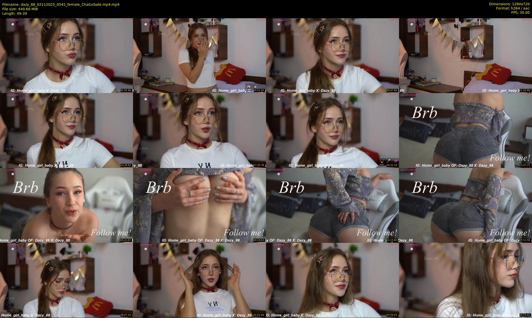 dazy_88 — 50 minute Chaturbate female cam show recording, 720p, Nov 2, 2025
