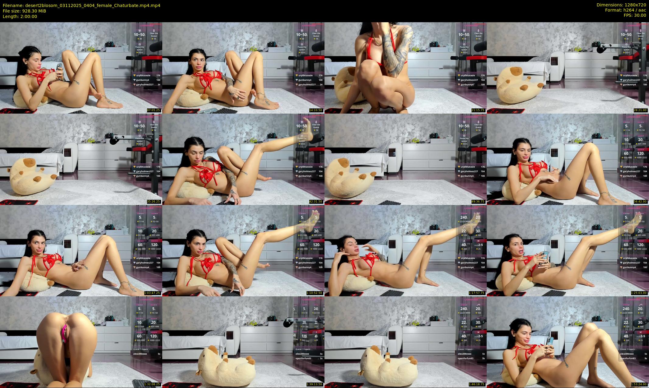 desert2blosom — 120 minute Chaturbate female cam show recording, 720p, Nov 3, 2025