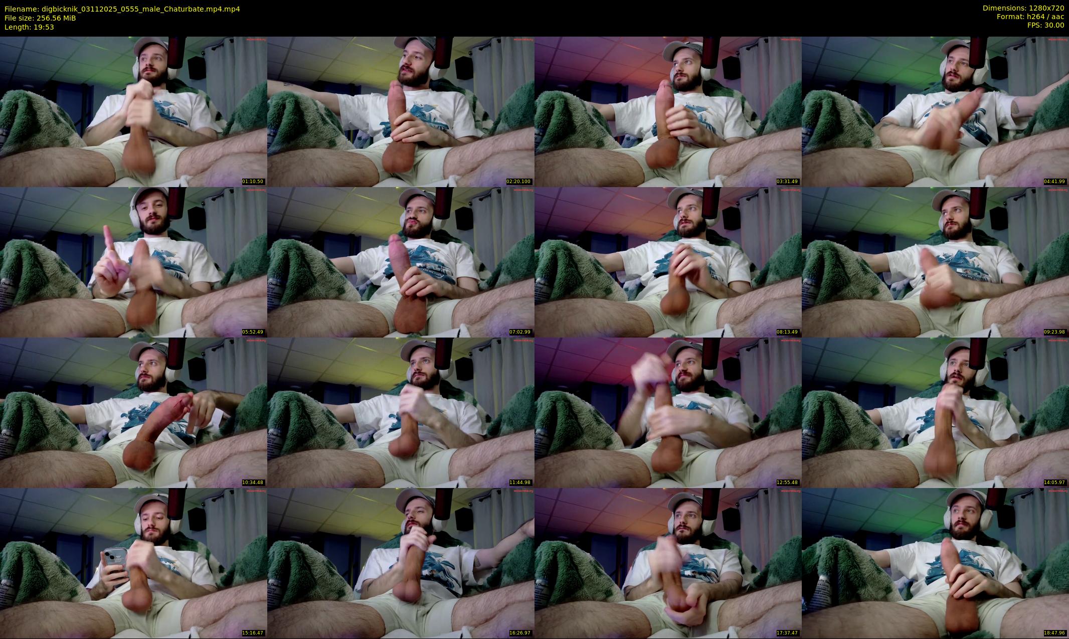 digbicknik — 20 minute Chaturbate male cam show recording, 720p, Nov 3, 2025