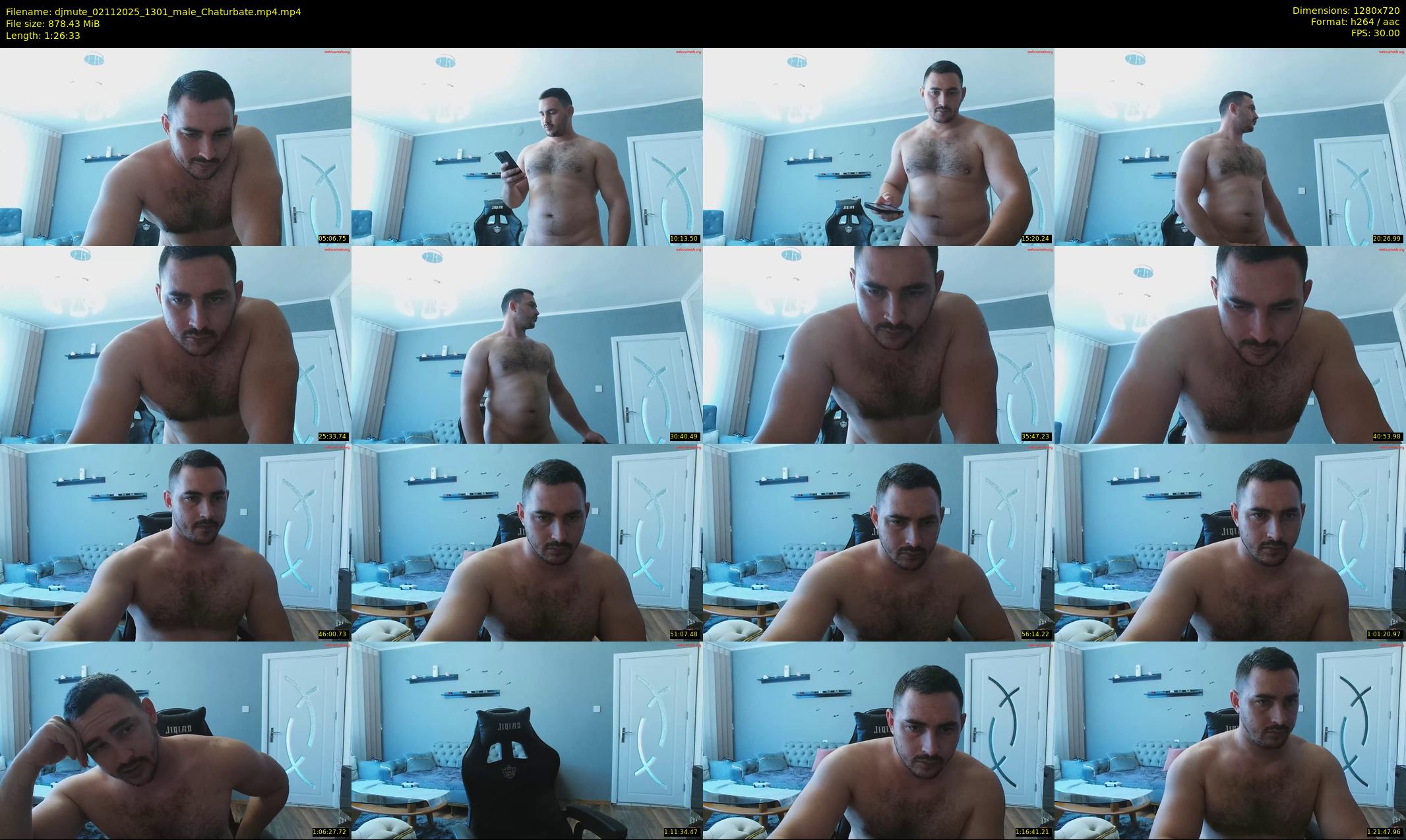 djmute — 87 minute Chaturbate male cam show recording, 720p, Nov 2, 2025