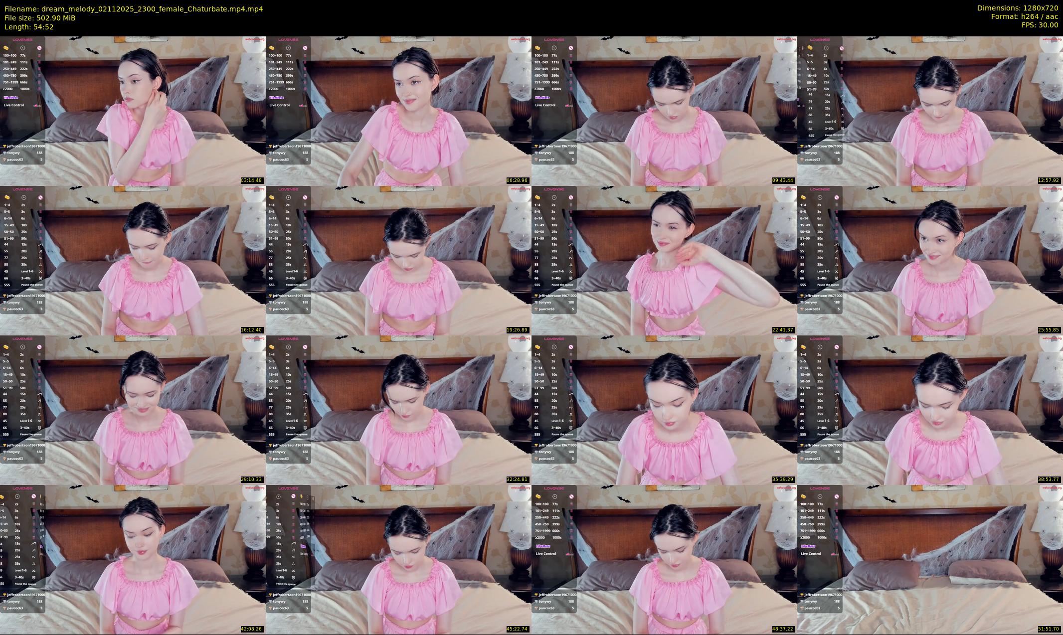 dream_melody — 55 minute Chaturbate female cam show recording, 720p, Nov 2, 2025
