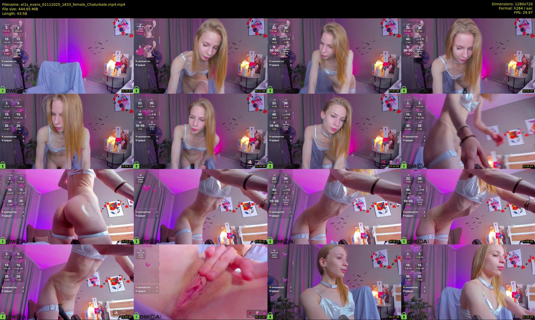 el1s_evans — 44 minute Chaturbate female cam show recording, 720p, Nov 2, 2025