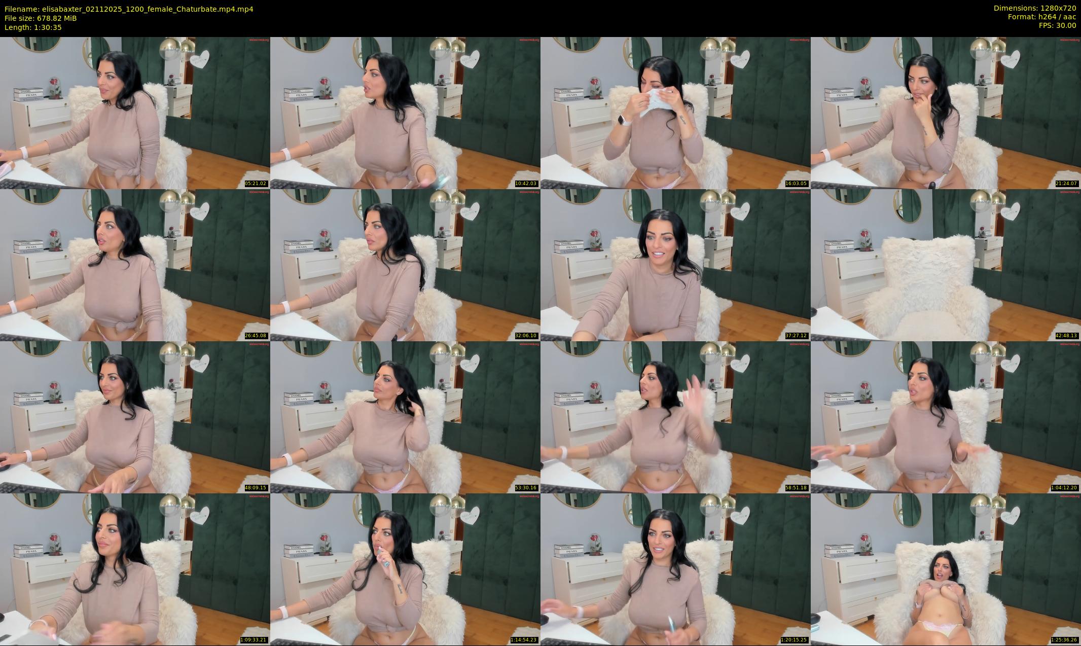 elisabaxter — 91 minute Chaturbate female cam show recording, 720p, Nov 2, 2025