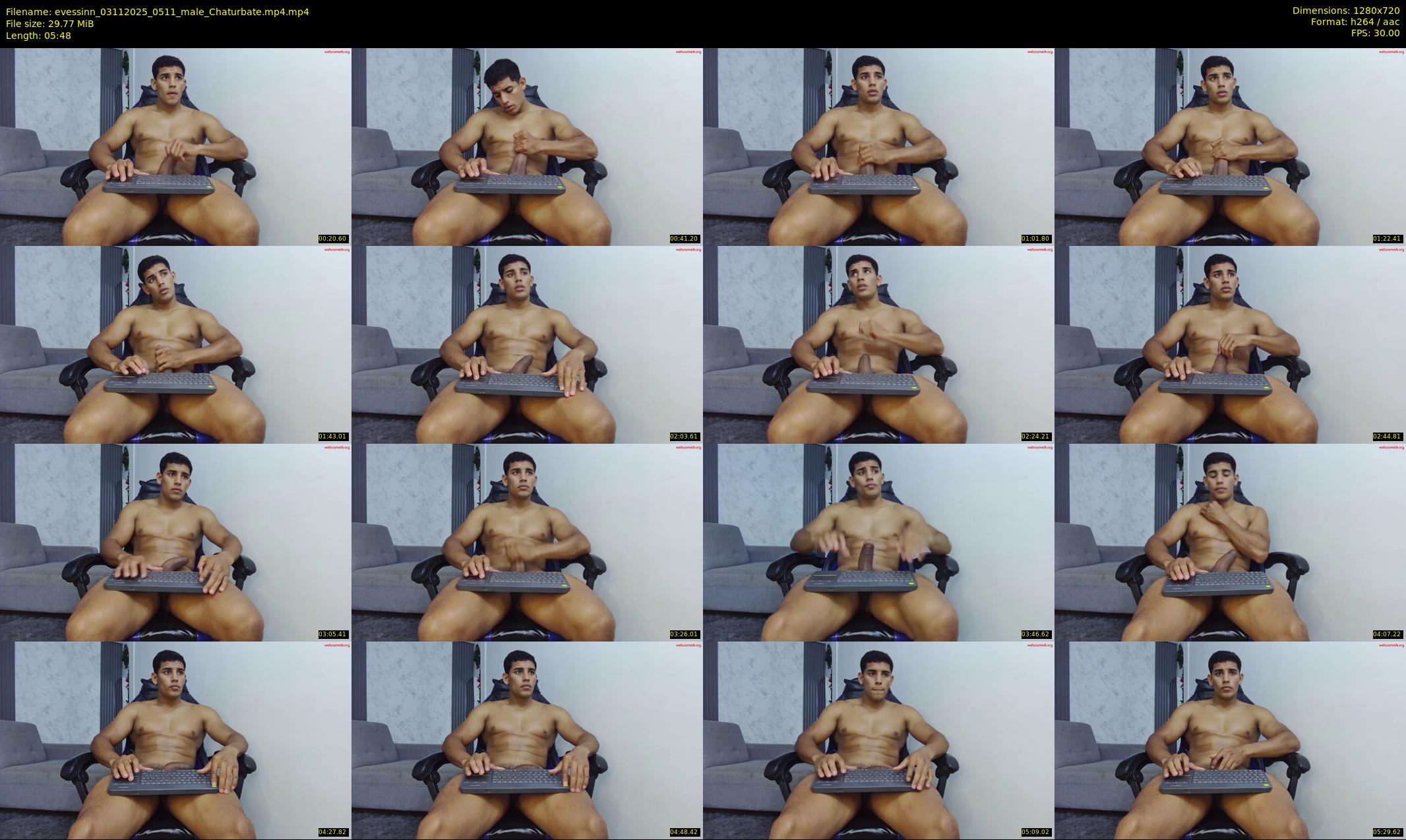 evessinn — 6 minute Chaturbate male cam show recording, 720p, Nov 3, 2025