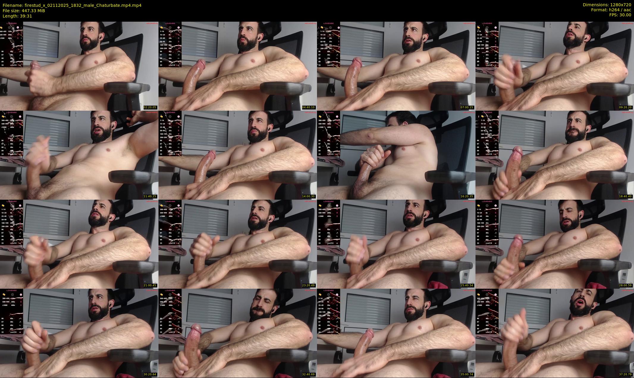 firestud_x — 40 minute Chaturbate male cam show recording, 720p, Nov 2, 2025