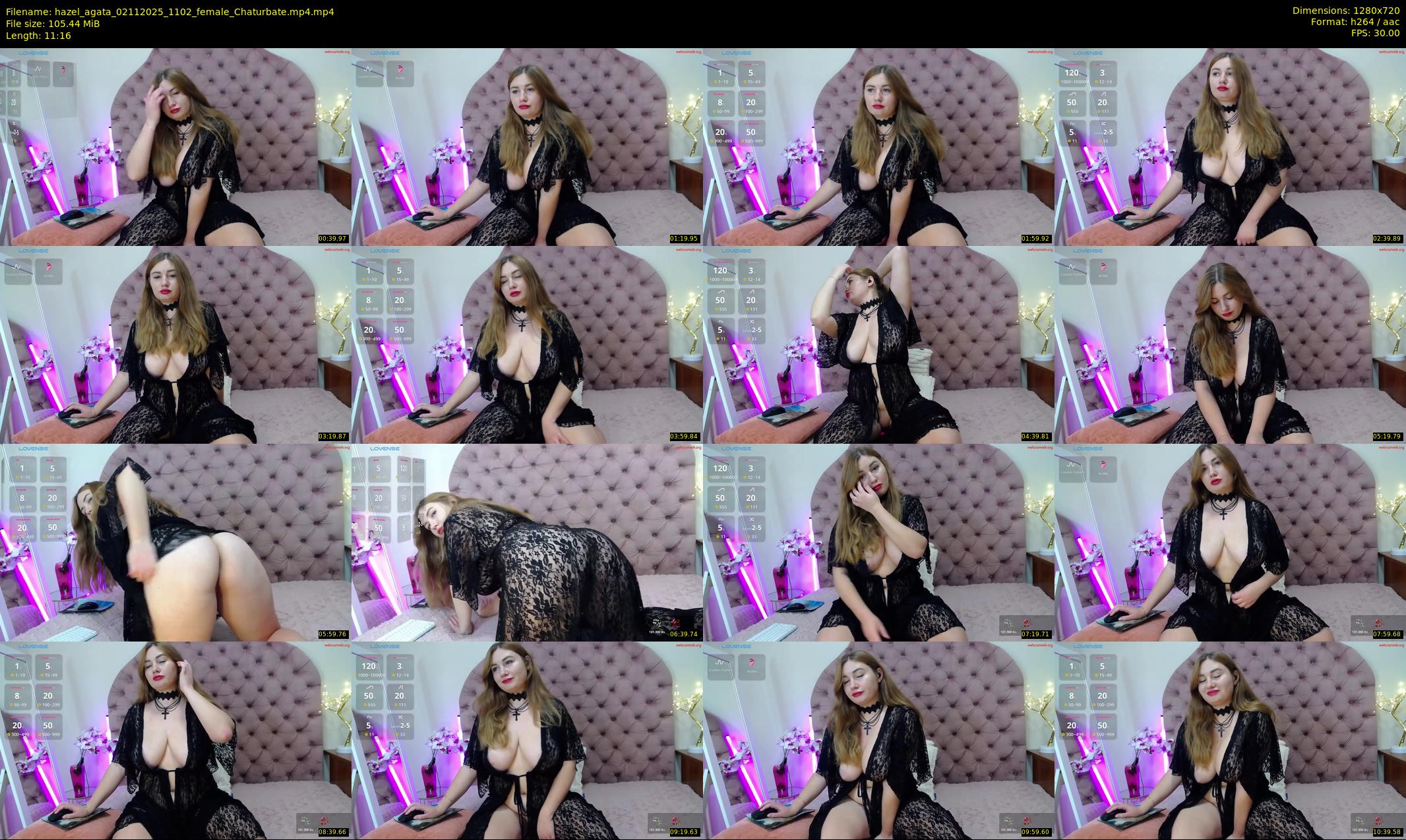 hazel_agata — 12 minute Chaturbate female cam show recording, 720p, Nov 2, 2025