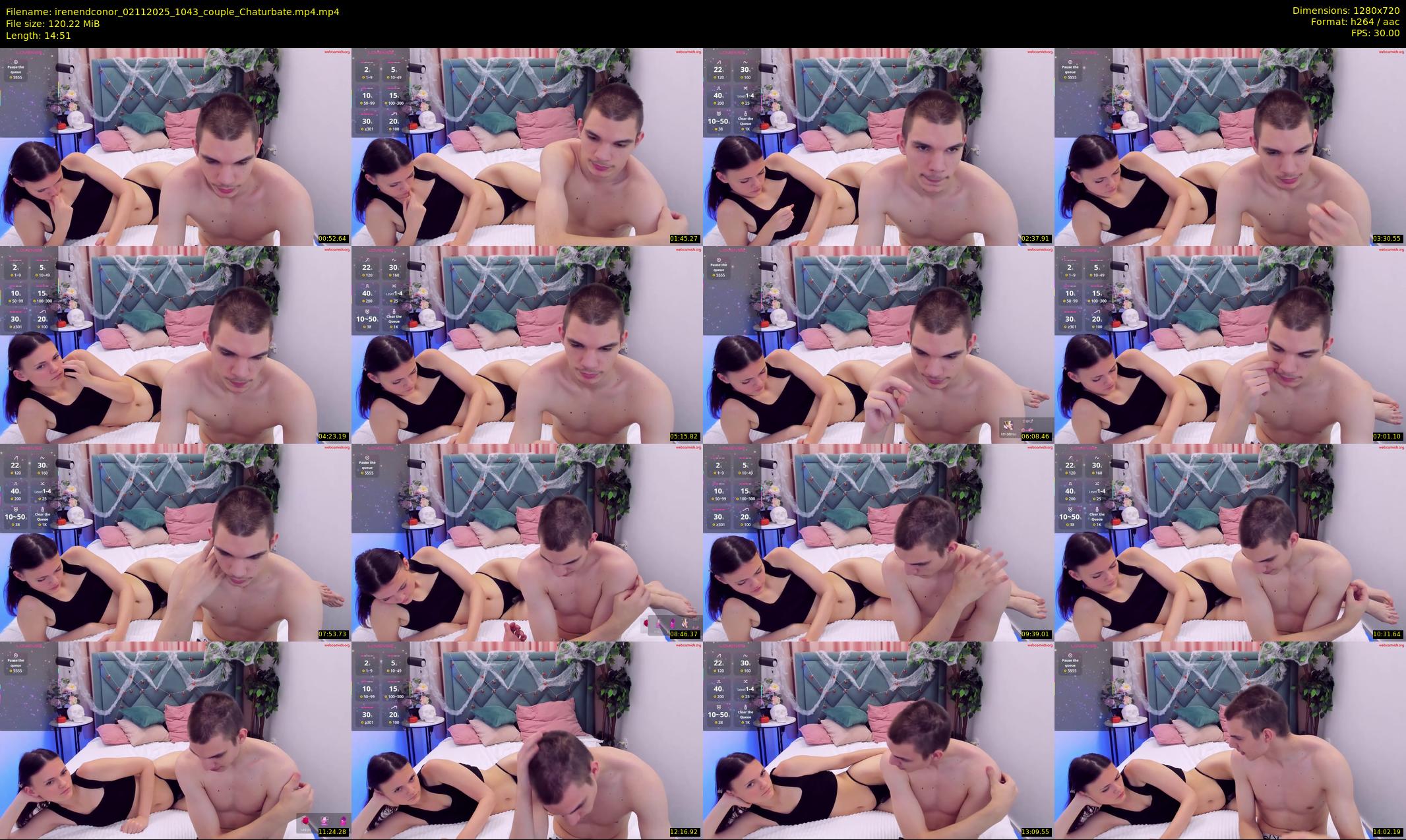 irenendconor — 15 minute Chaturbate couple cam show recording, 720p, Nov 2, 2025