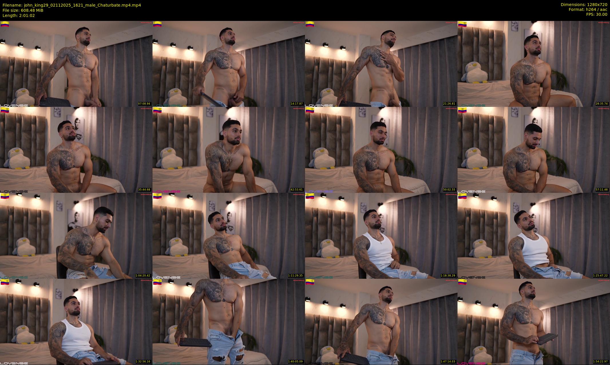 john_king29 — 122 minute Chaturbate male cam show recording, 720p, Nov 2, 2025