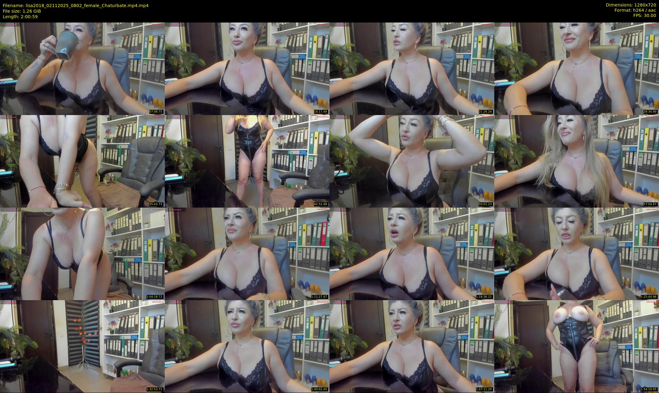 lisa2018 — 121 minute Chaturbate female cam show recording, 720p, Nov 2, 2025