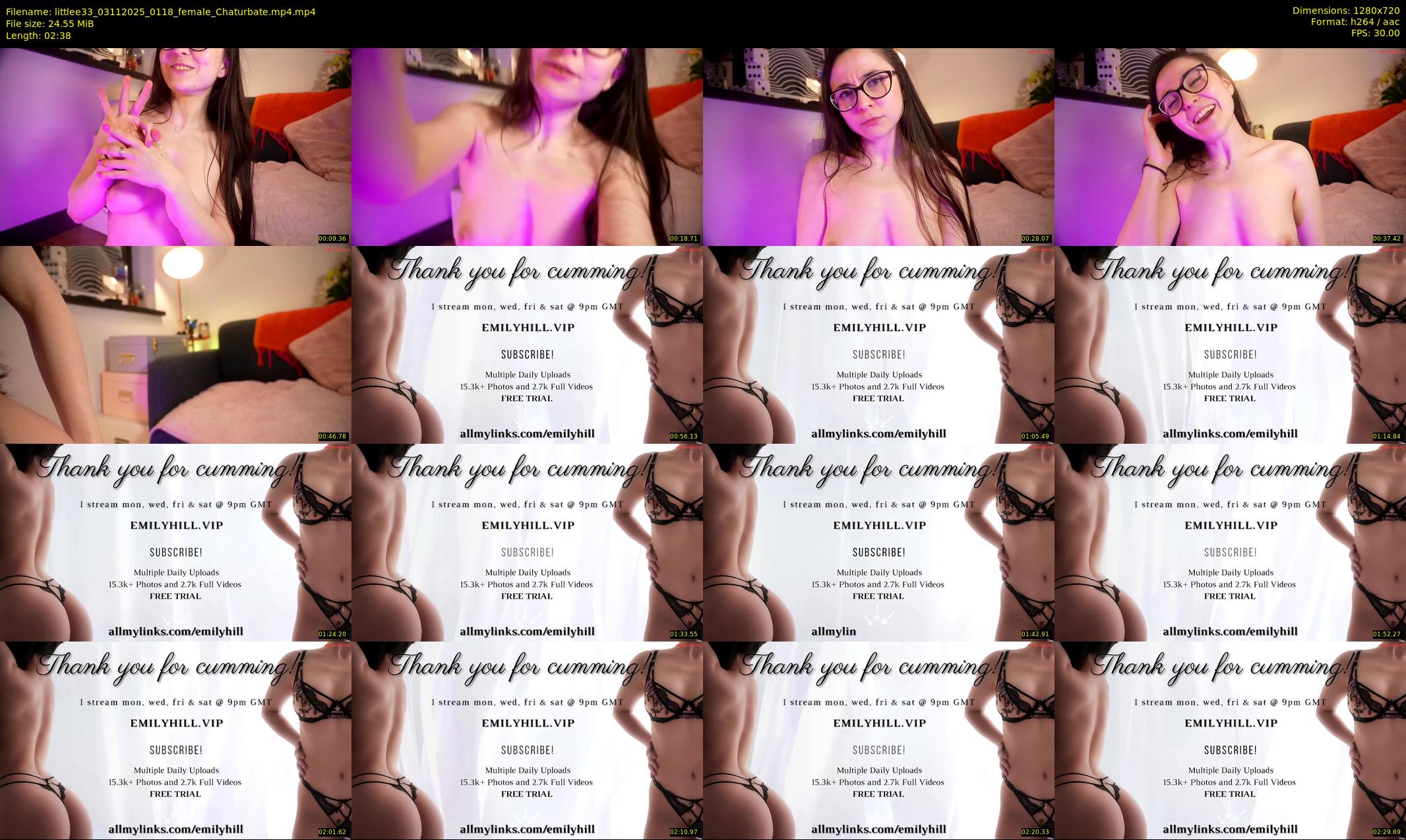 littlee33 — 3 minute Chaturbate female cam show recording, 720p, Nov 3, 2025