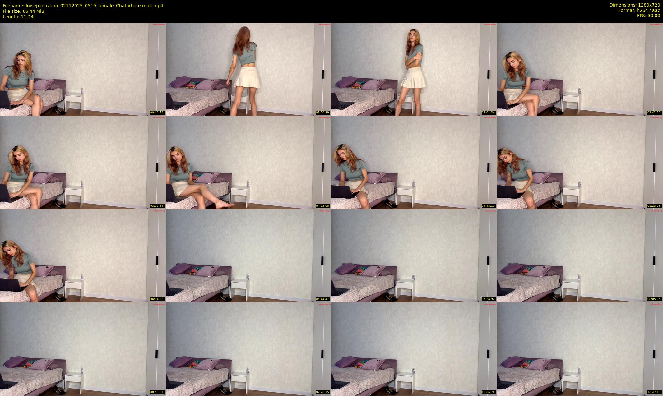 loisepadovano — 12 minute Chaturbate female cam show recording, 720p, Nov 2, 2025