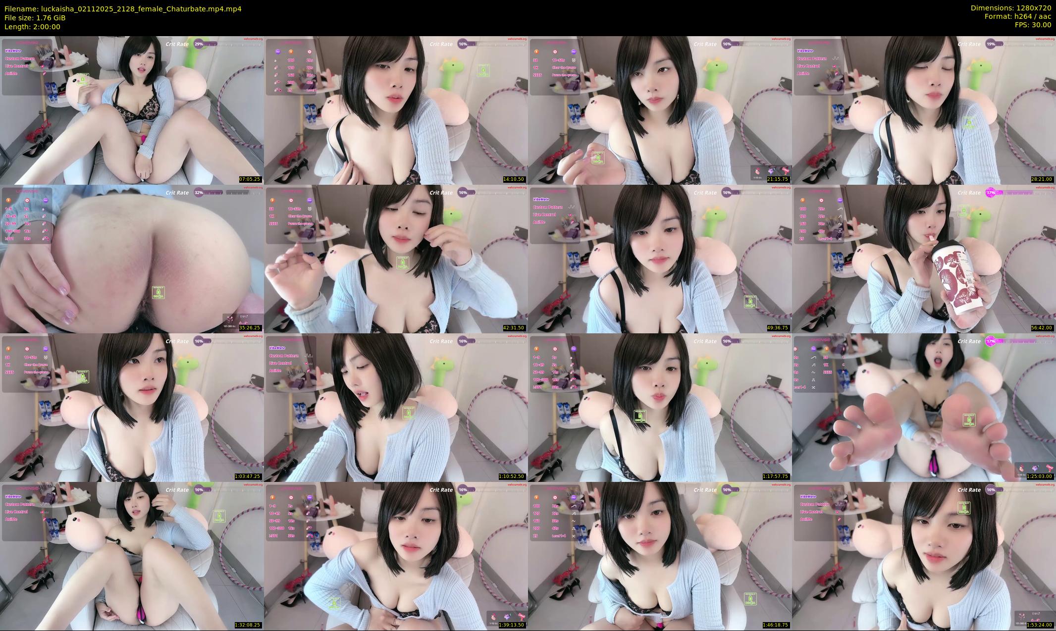 luckaisha — 120 minute Chaturbate female cam show recording, 720p, Nov 2, 2025