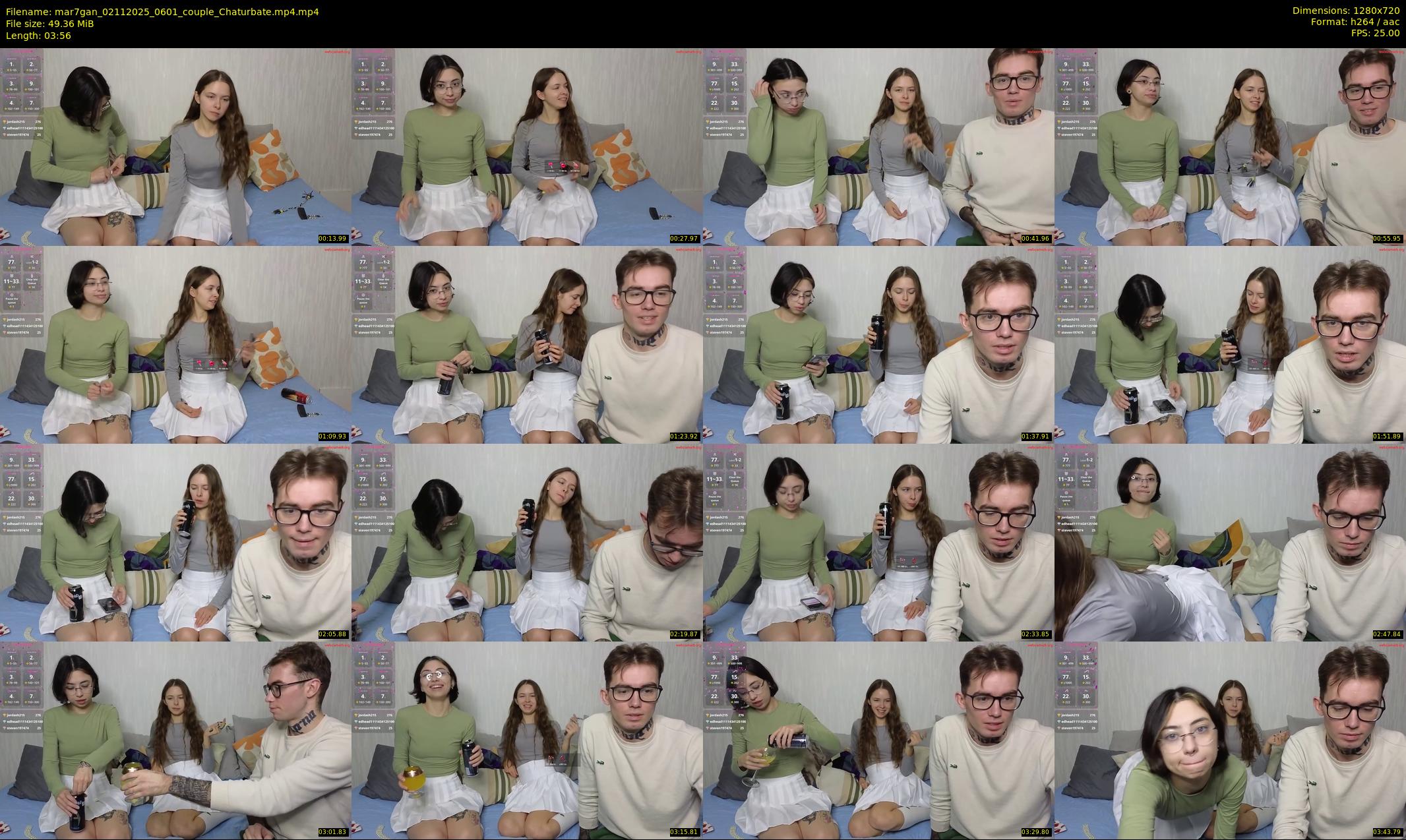 mar7gan — 4 minute Chaturbate couple cam show recording, 720p, Nov 2, 2025