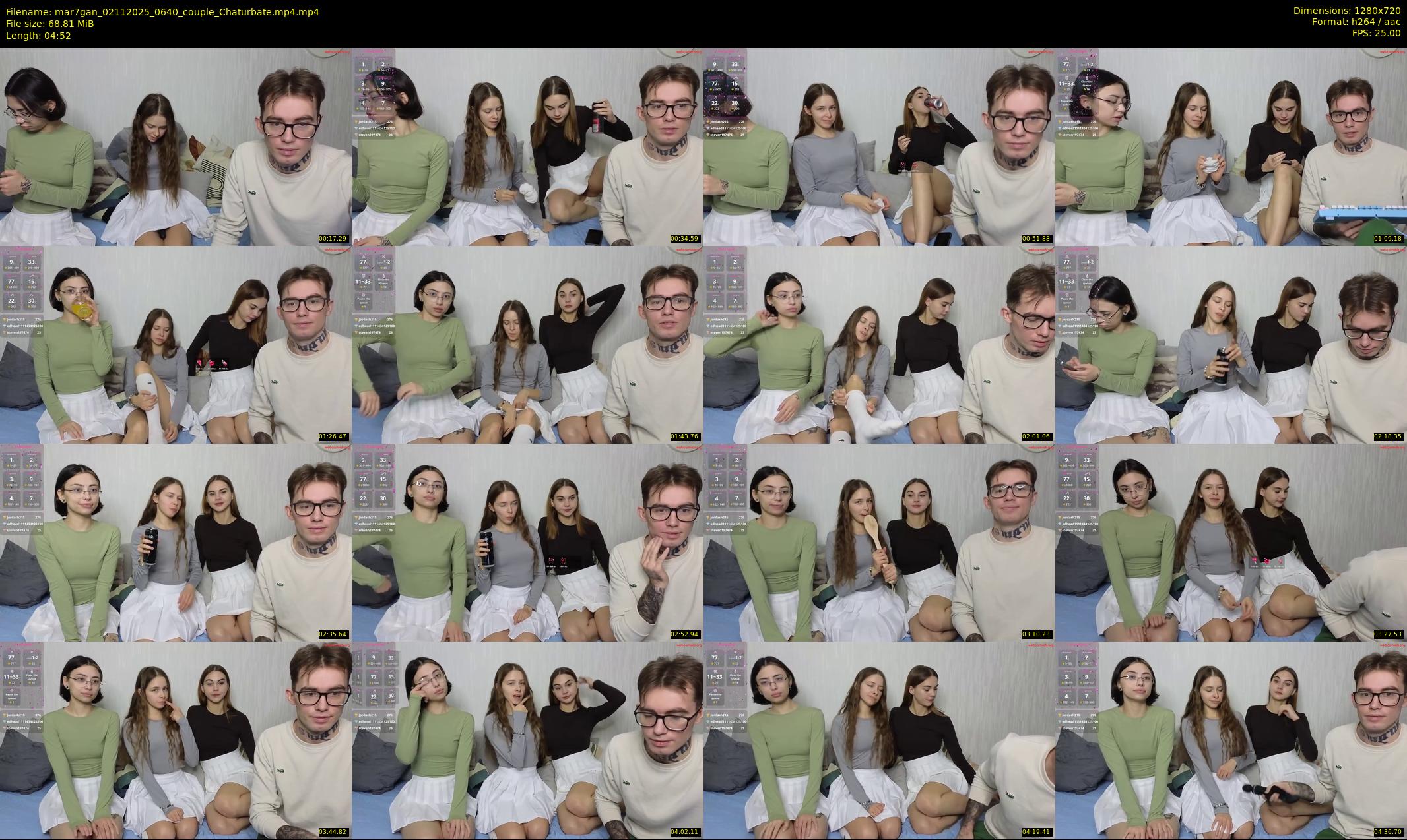 mar7gan — 5 minute Chaturbate couple cam show recording, 720p, Nov 2, 2025