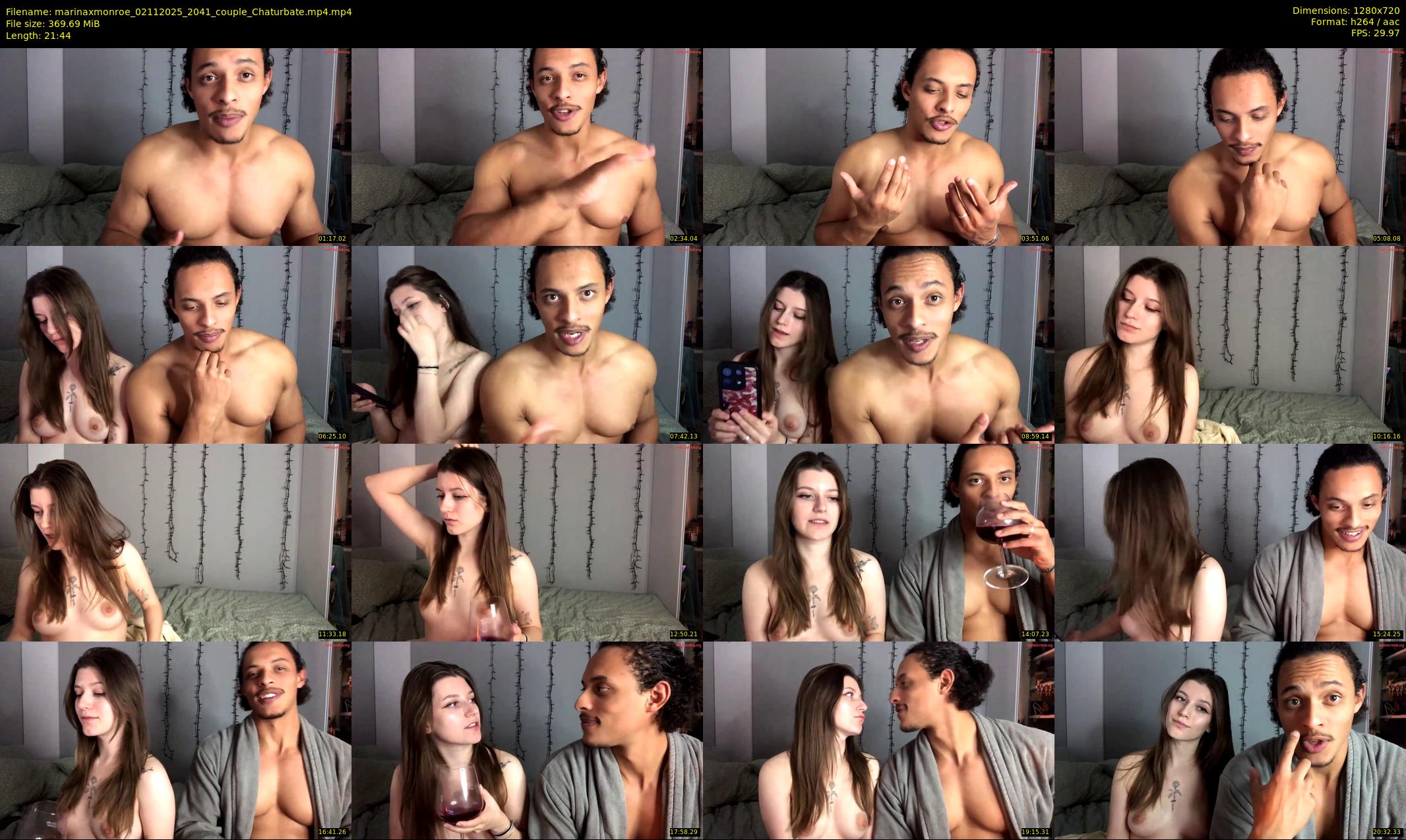 marinaxmonroe — 22 minute Chaturbate couple cam show recording, 720p, Nov 2, 2025