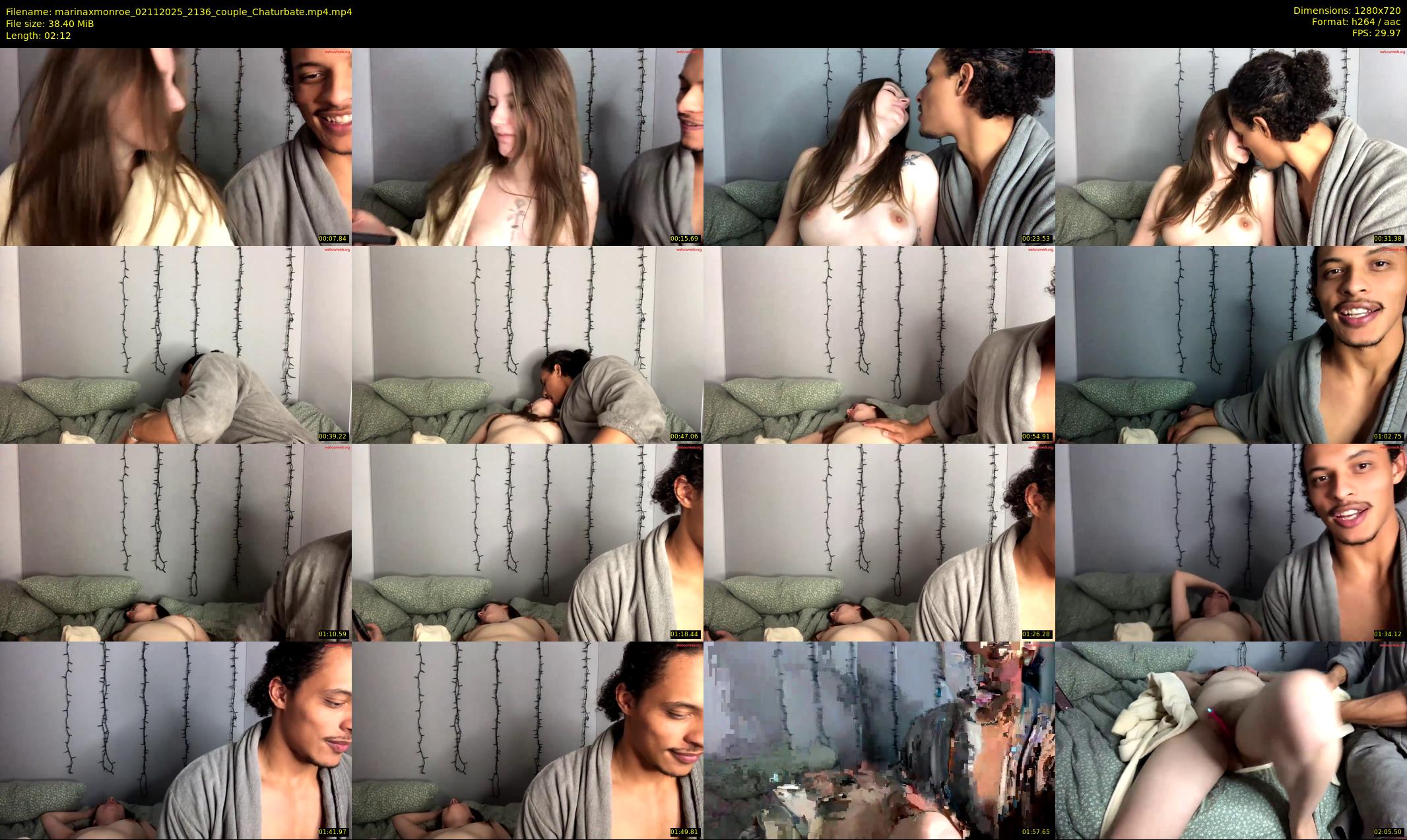 marinaxmonroe — 3 minute Chaturbate couple cam show recording, 720p, Nov 2, 2025
