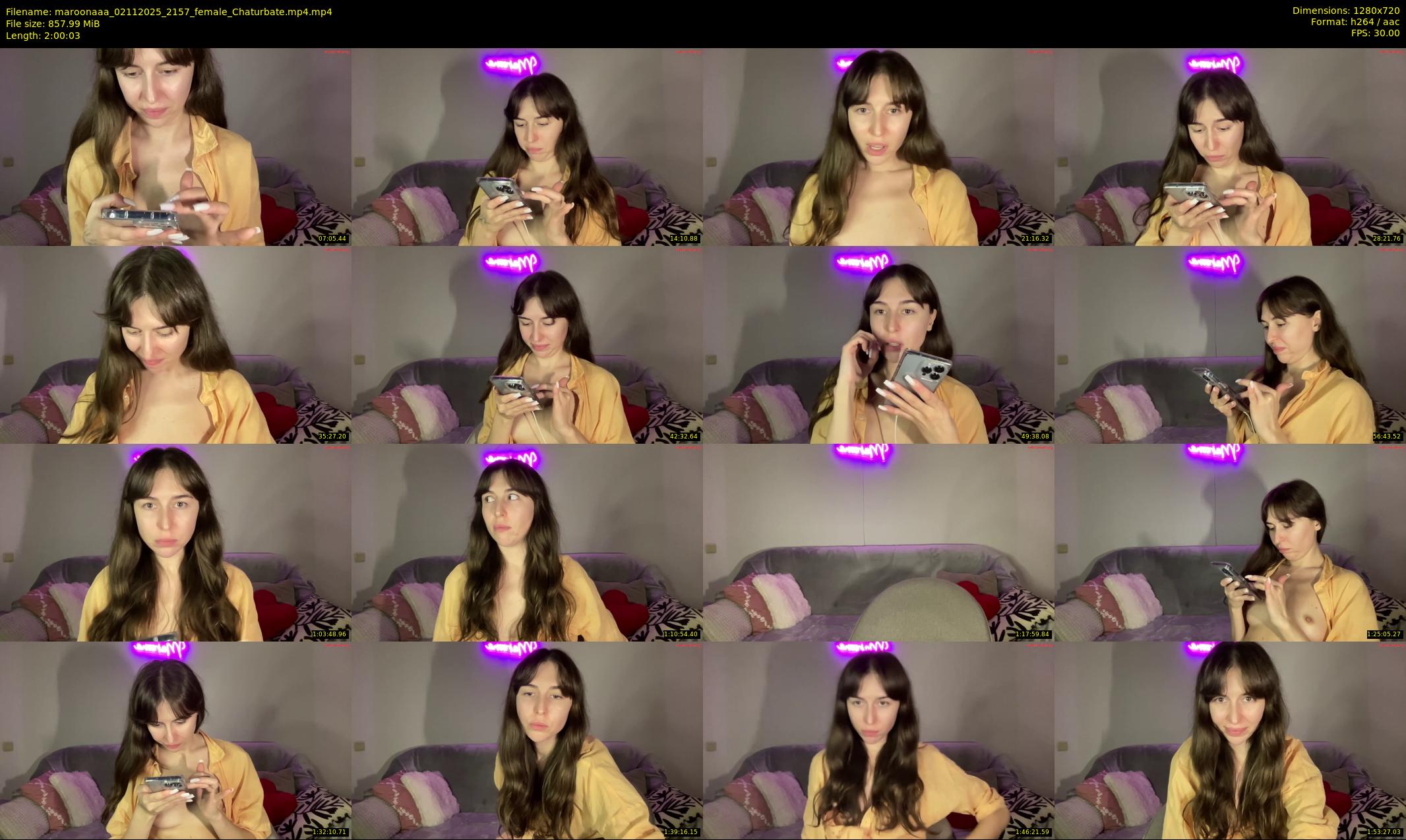 maroonaaa — 121 minute Chaturbate female cam show recording, 720p, Nov 2, 2025