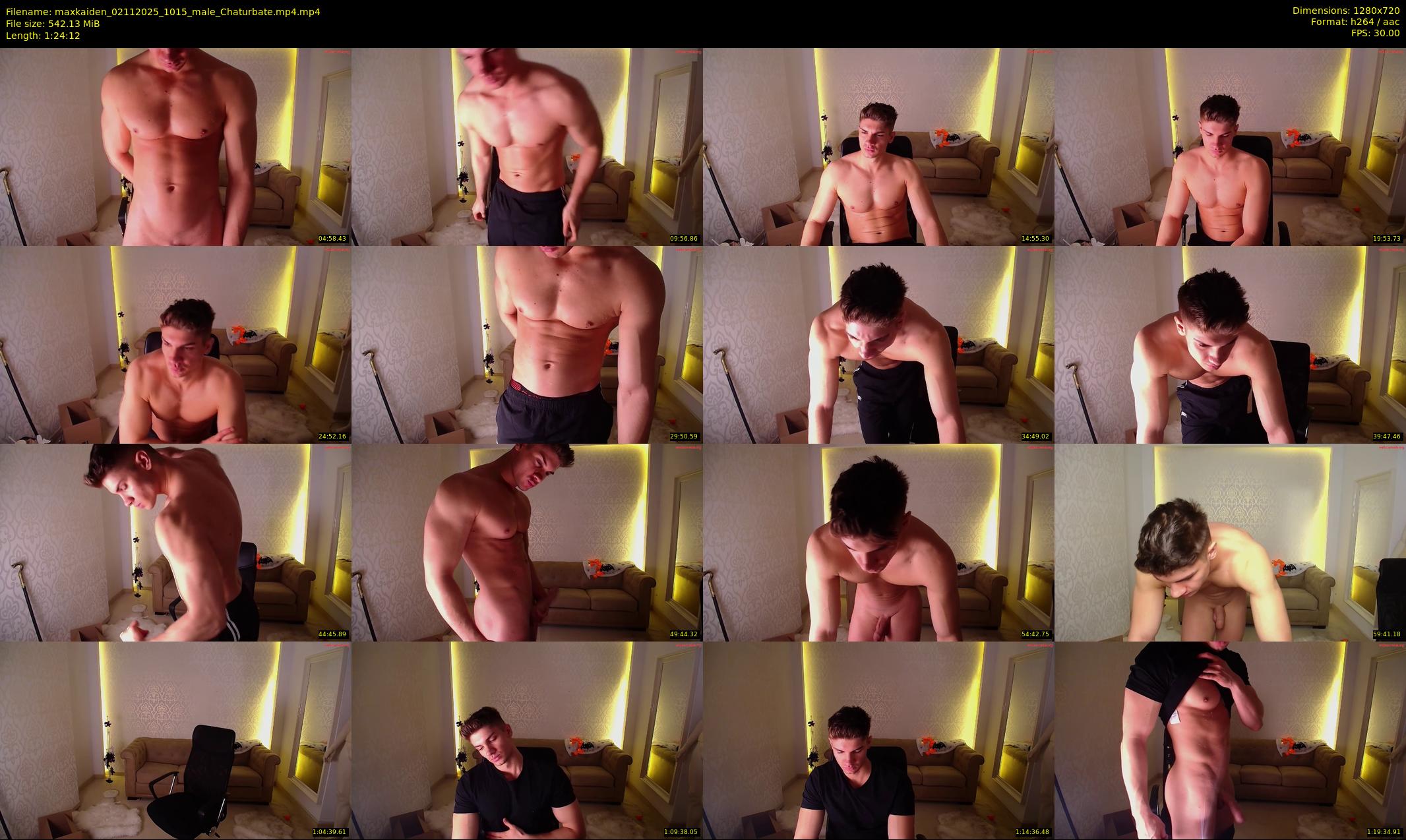 maxkaiden — 85 minute Chaturbate male cam show recording, 720p, Nov 2, 2025