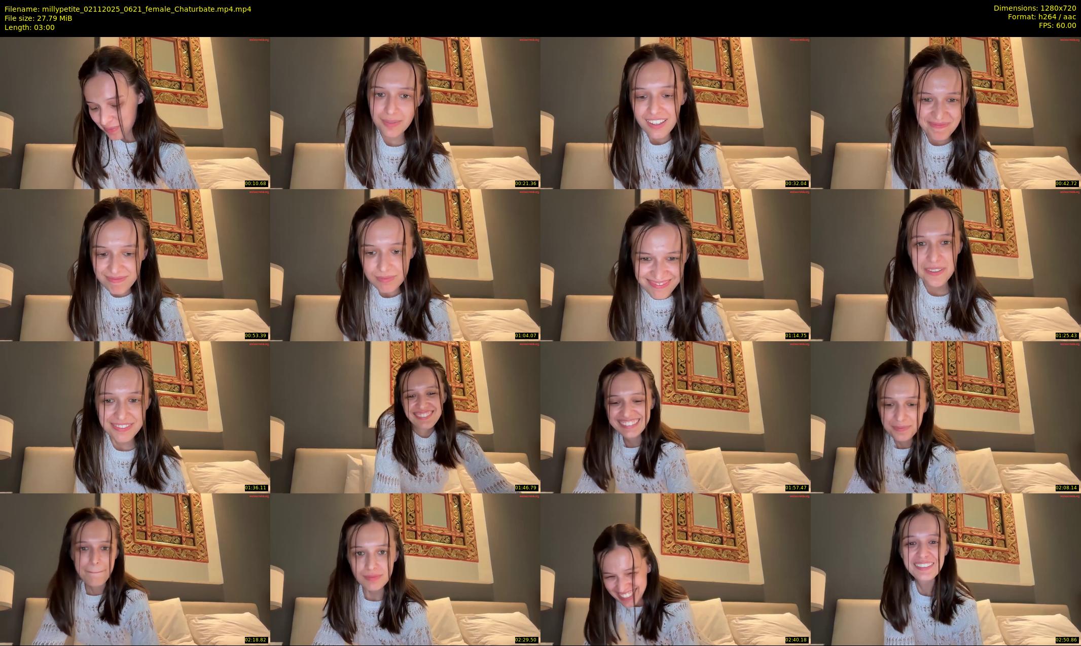 millypetite — 3 minute Chaturbate female cam show recording, 720p, Nov 2, 2025