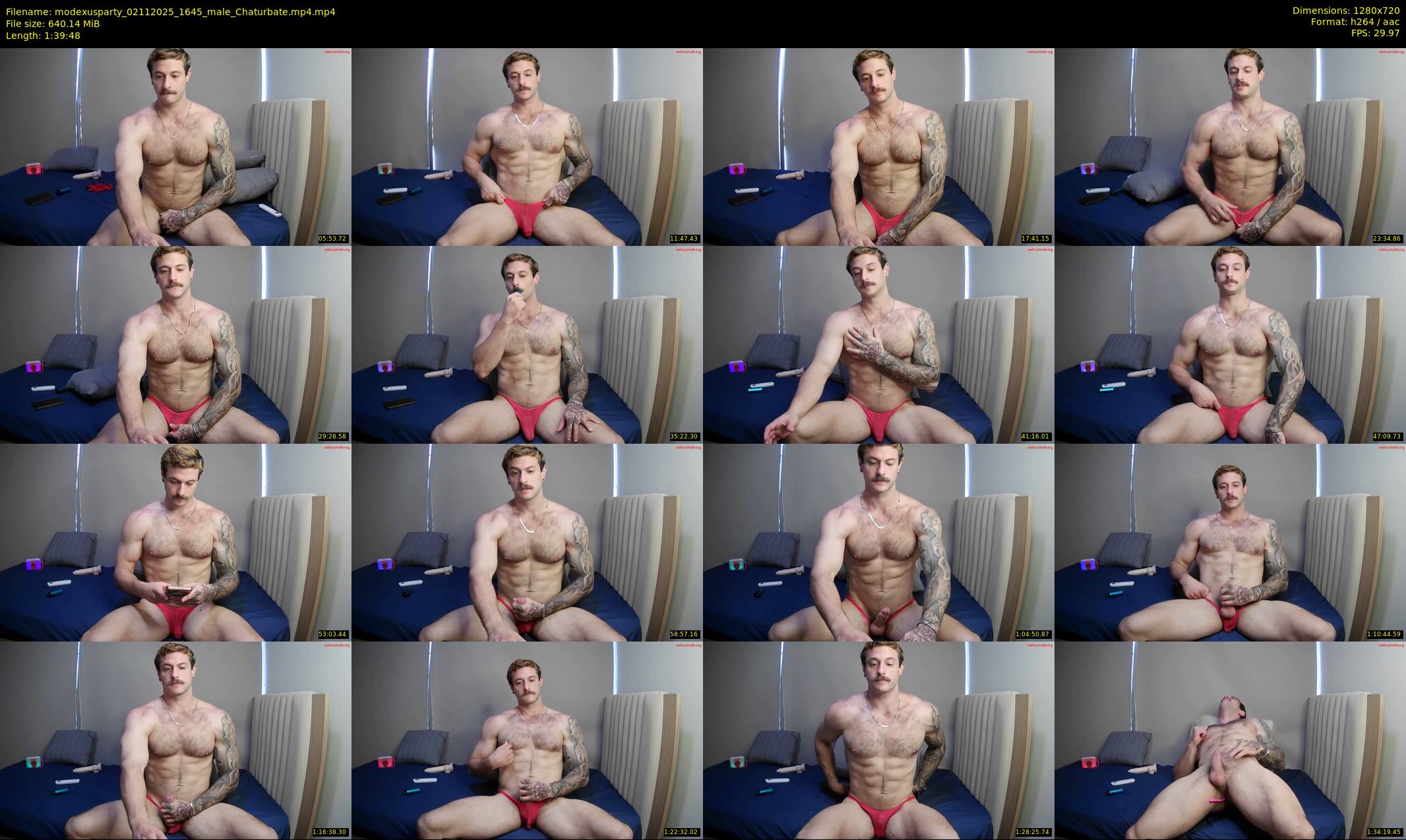 modexusparty — 100 minute Chaturbate male cam show recording, 720p, Nov 2, 2025