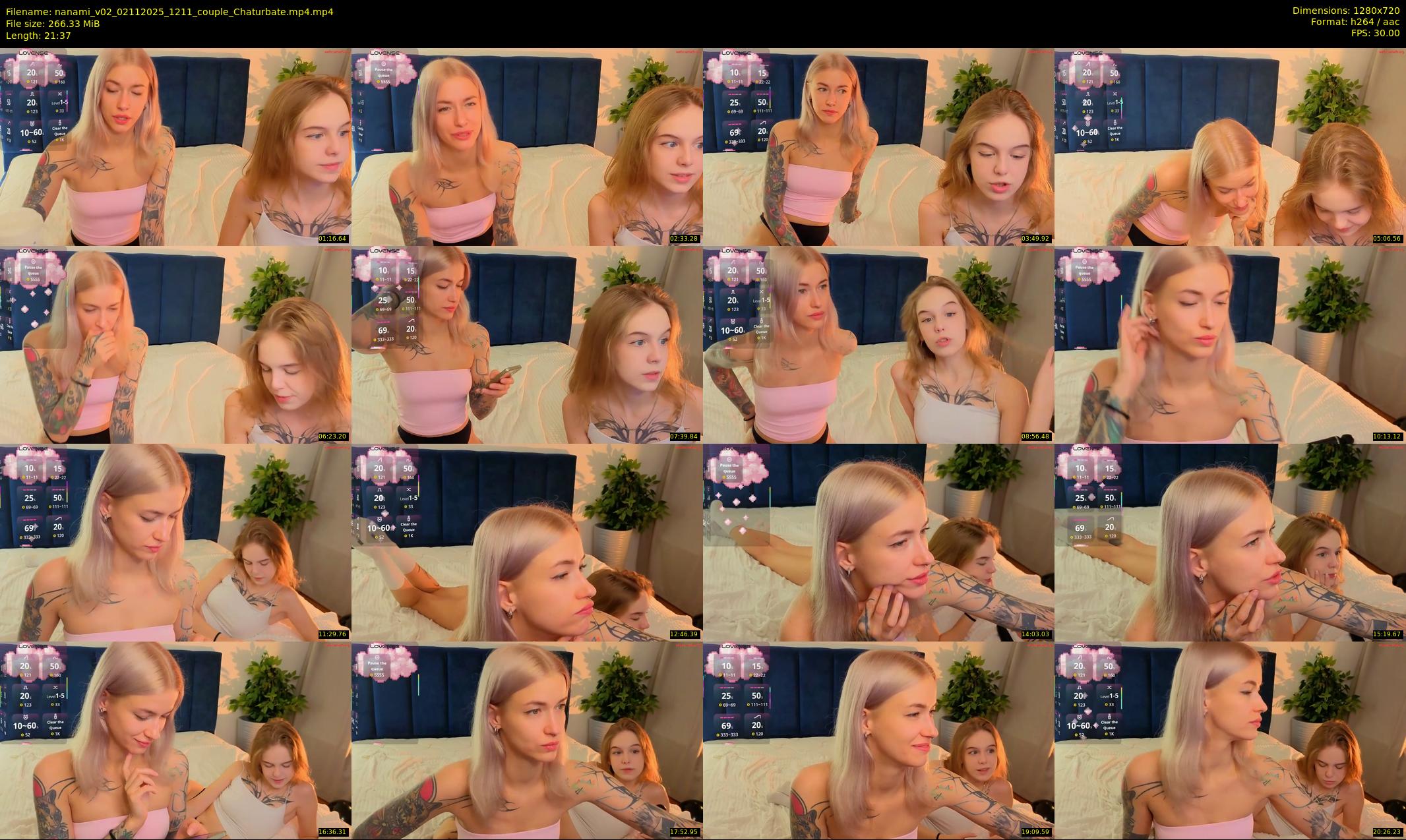 nanami_v02 — 22 minute Chaturbate couple cam show recording, 720p, Nov 2, 2025