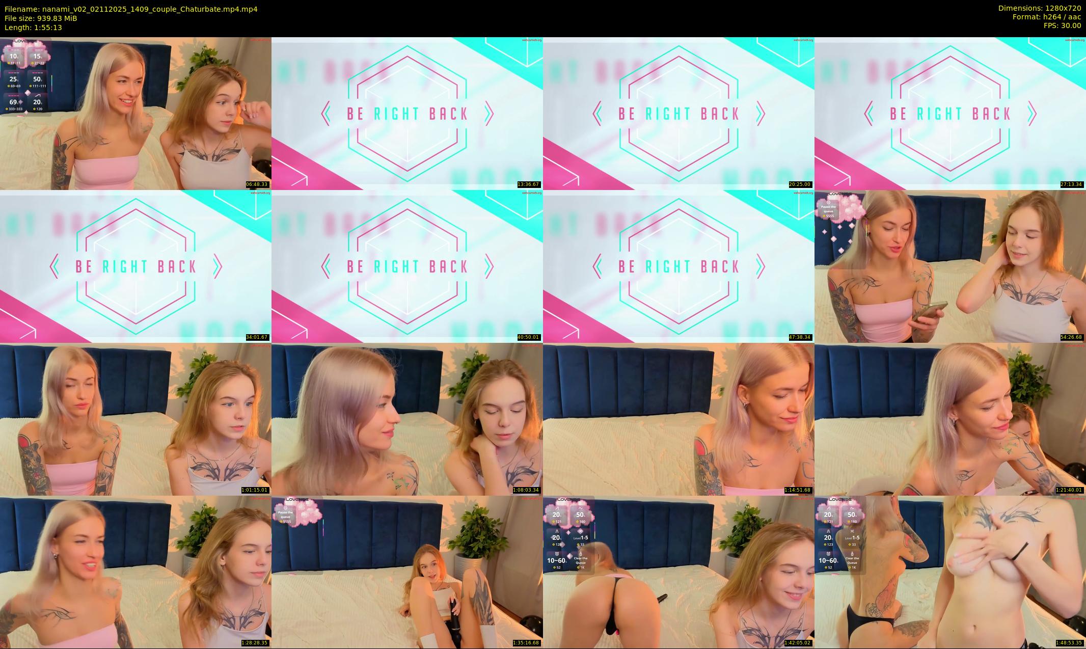 nanami_v02 — 116 minute Chaturbate couple cam show recording, 720p, Nov 2, 2025