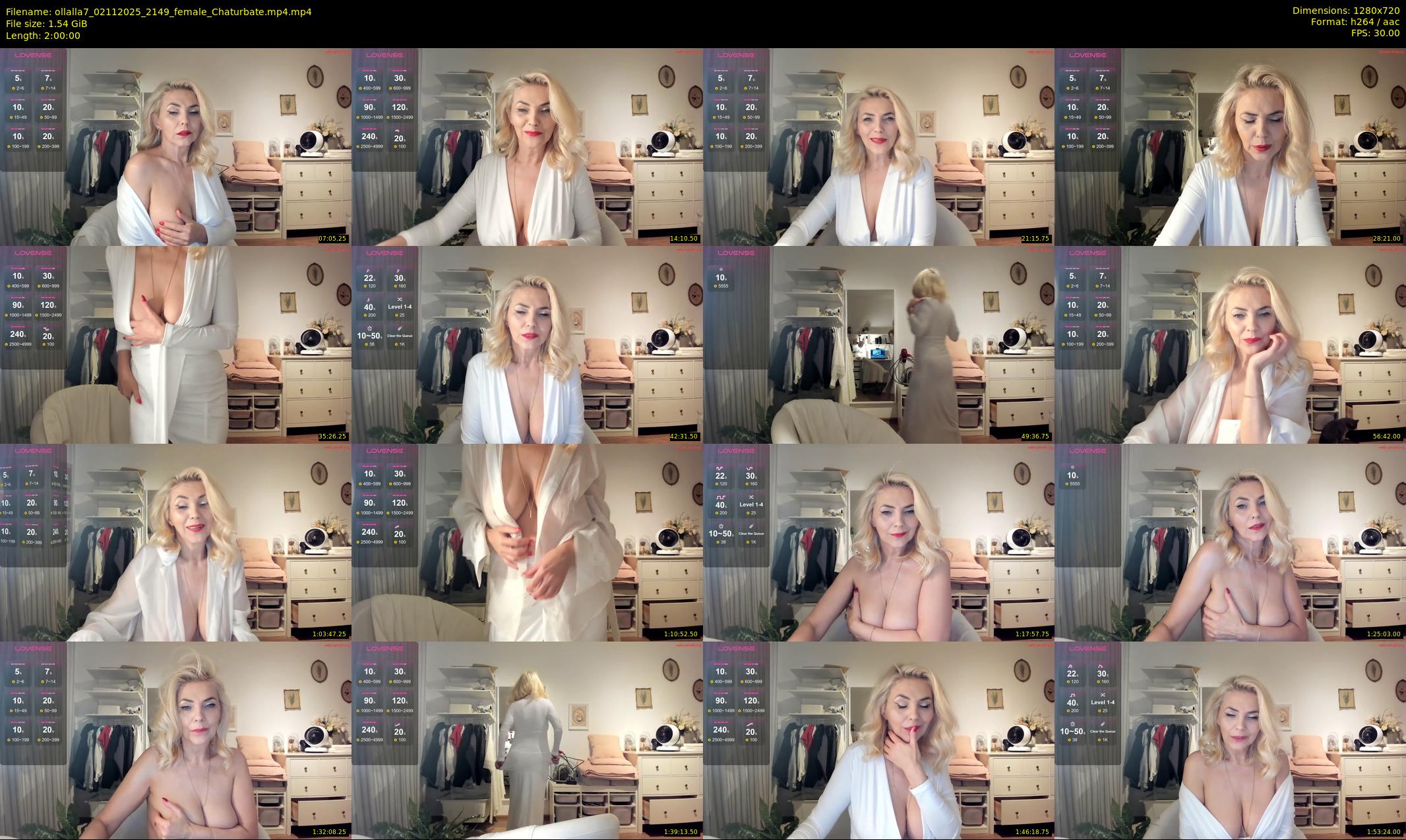 ollalla7 — 120 minute Chaturbate female cam show recording, 720p, Nov 2, 2025