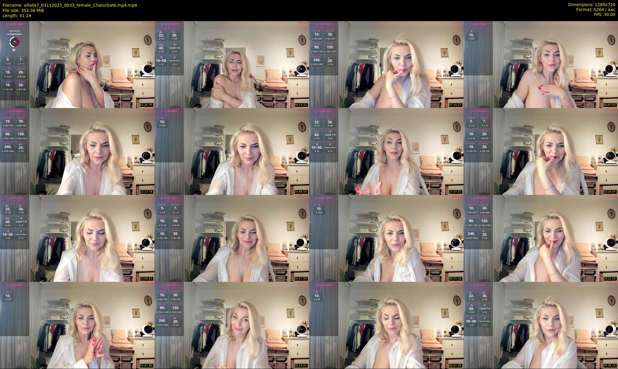ollalla7 — 42 minute Chaturbate female cam show recording, 720p, Nov 3, 2025