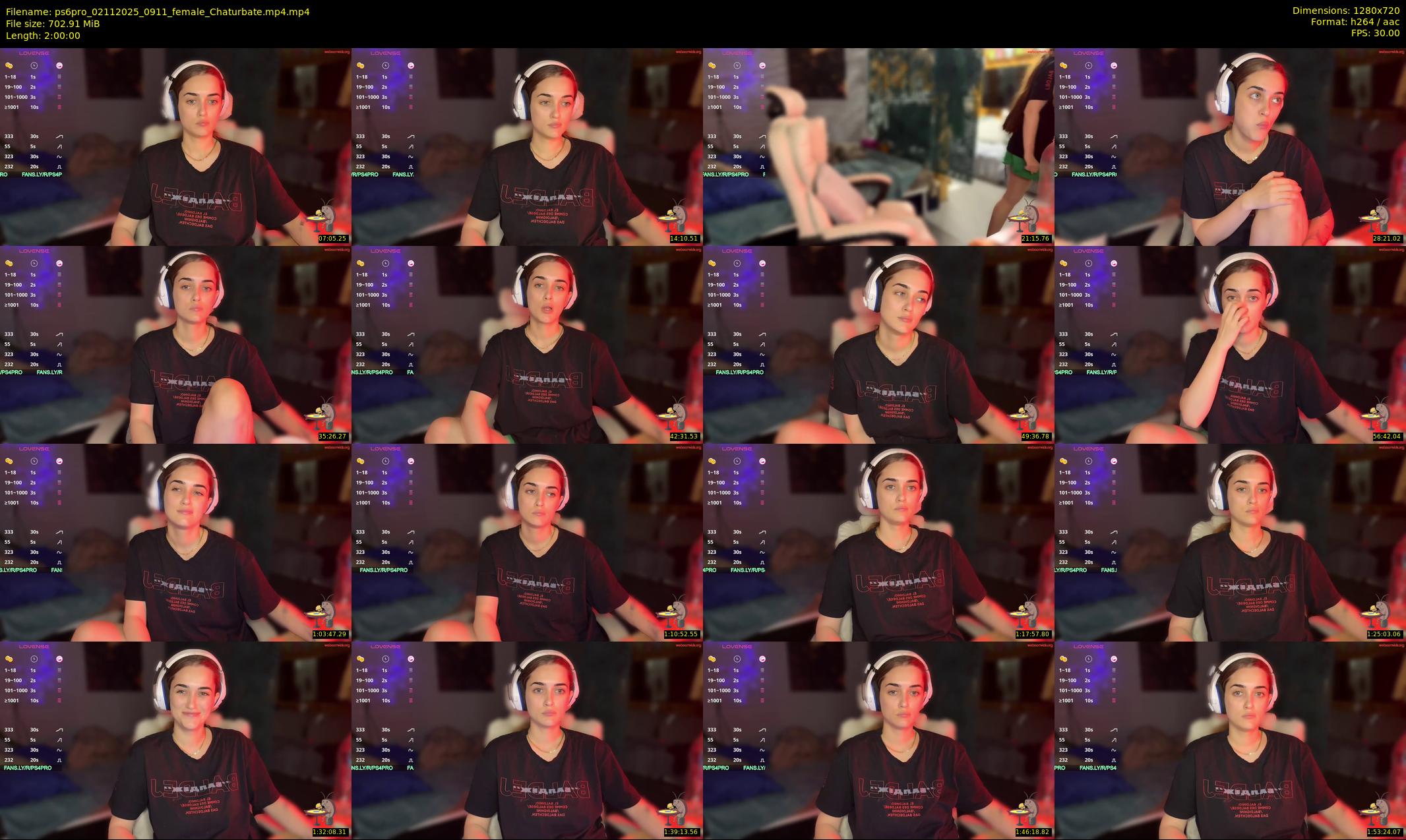 ps6pro — 120 minute Chaturbate female cam show recording, 720p, Nov 2, 2025
