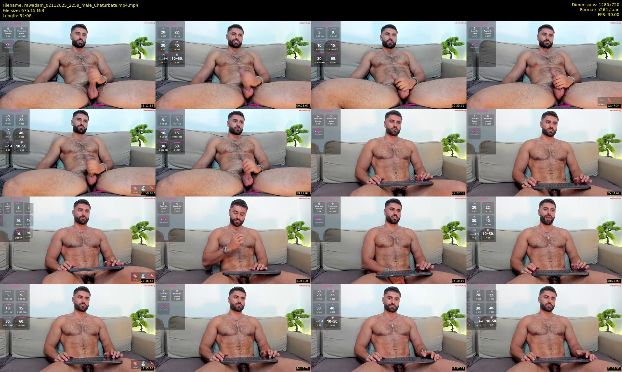 rawadam — 55 minute Chaturbate male cam show recording, 720p, Nov 2, 2025
