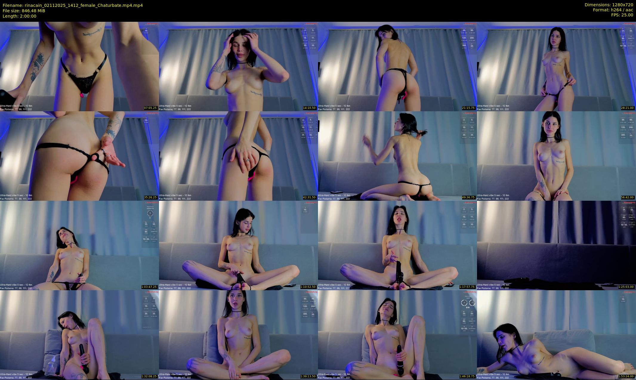 rinacain — 120 minute Chaturbate female cam show recording, 720p, Nov 2, 2025