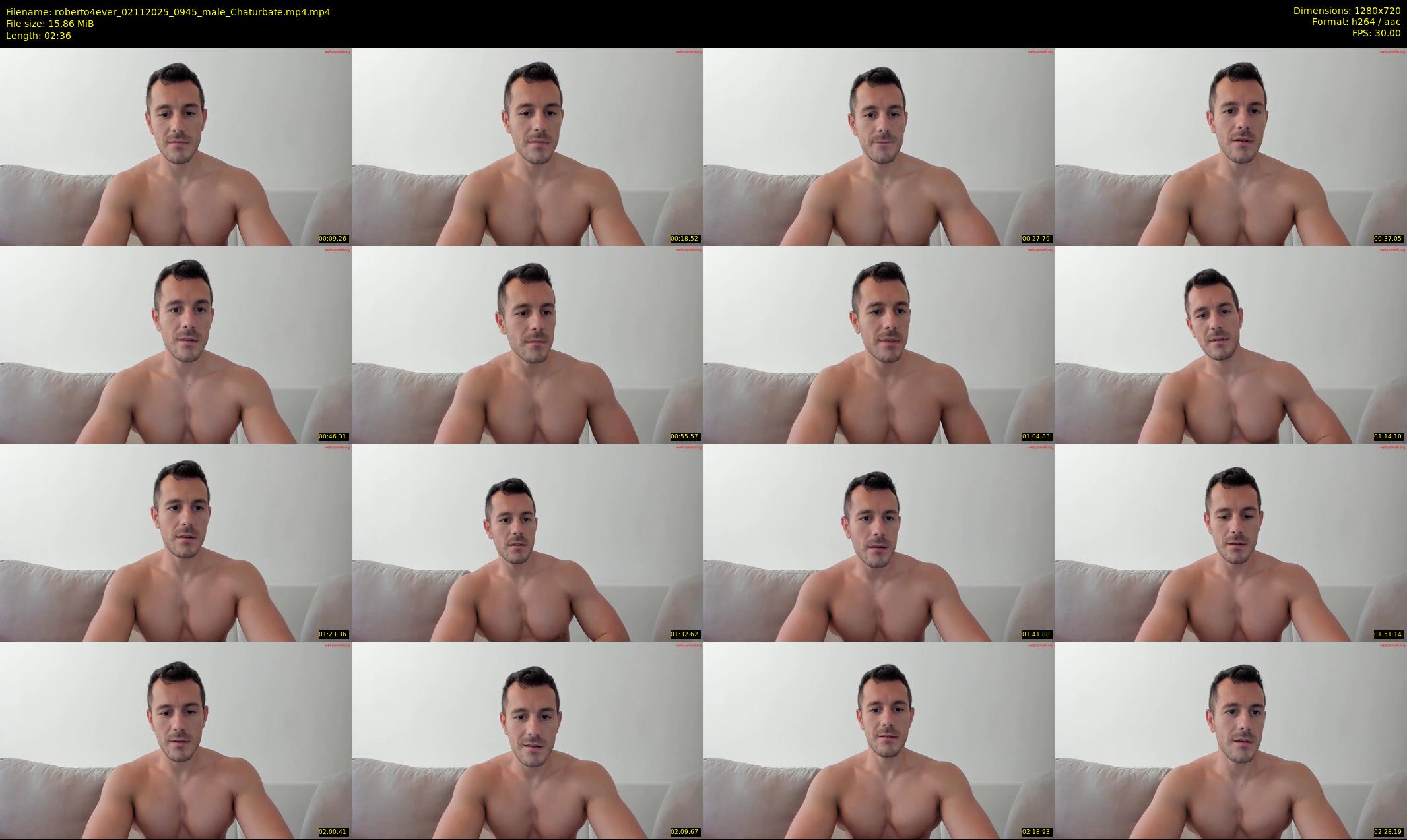 roberto4ever — 3 minute Chaturbate male cam show recording, 720p, Nov 2, 2025