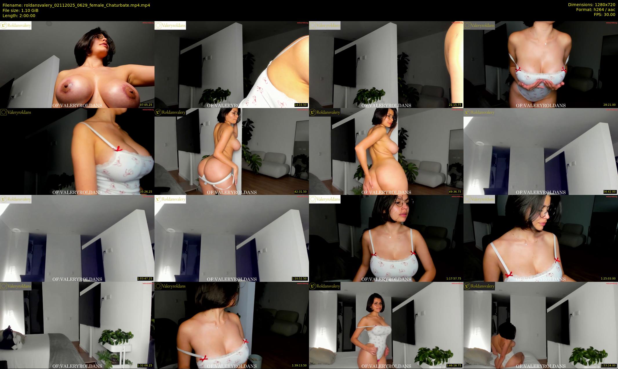 roldansvalery — 120 minute Chaturbate female cam show recording, 720p, Nov 2, 2025