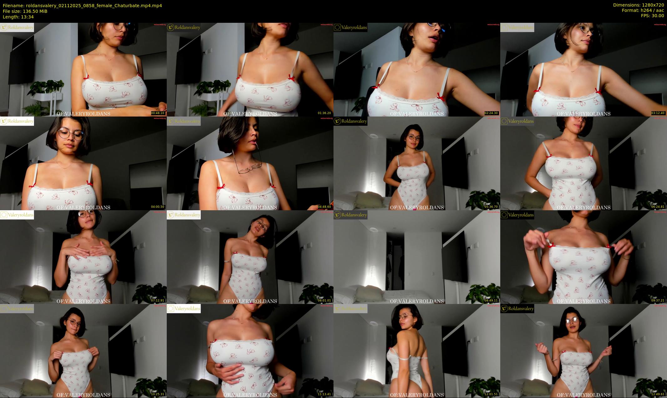 roldansvalery — 14 minute Chaturbate female cam show recording, 720p, Nov 2, 2025