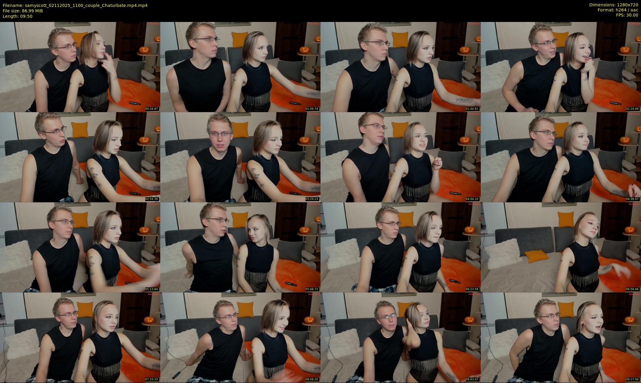 samyscott — 10 minute Chaturbate couple cam show recording, 720p, Nov 2, 2025