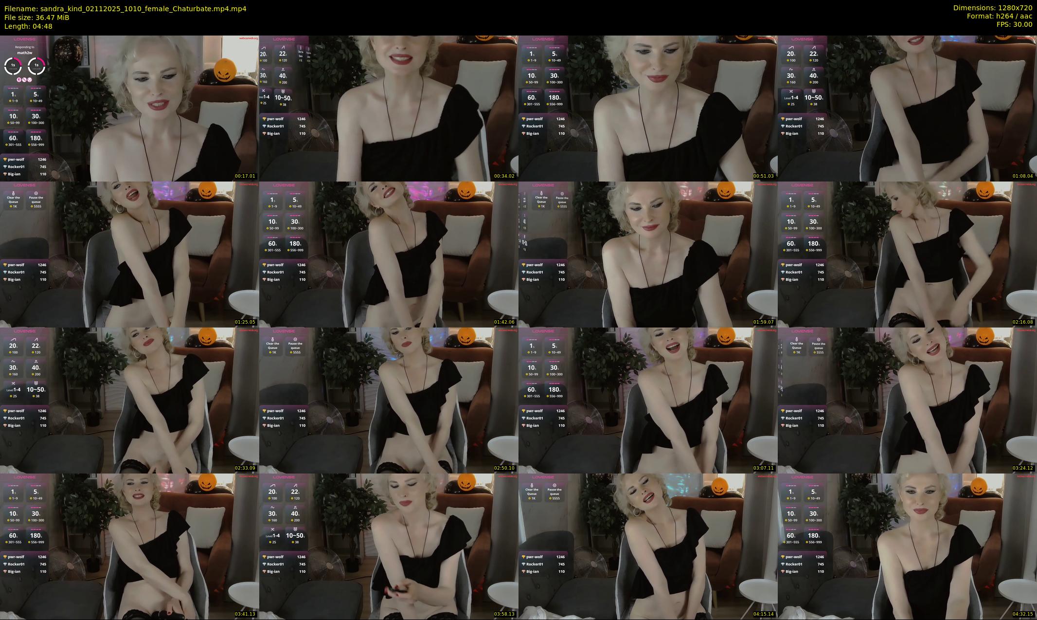 sandra_kind — 5 minute Chaturbate female cam show recording, 720p, Nov 2, 2025