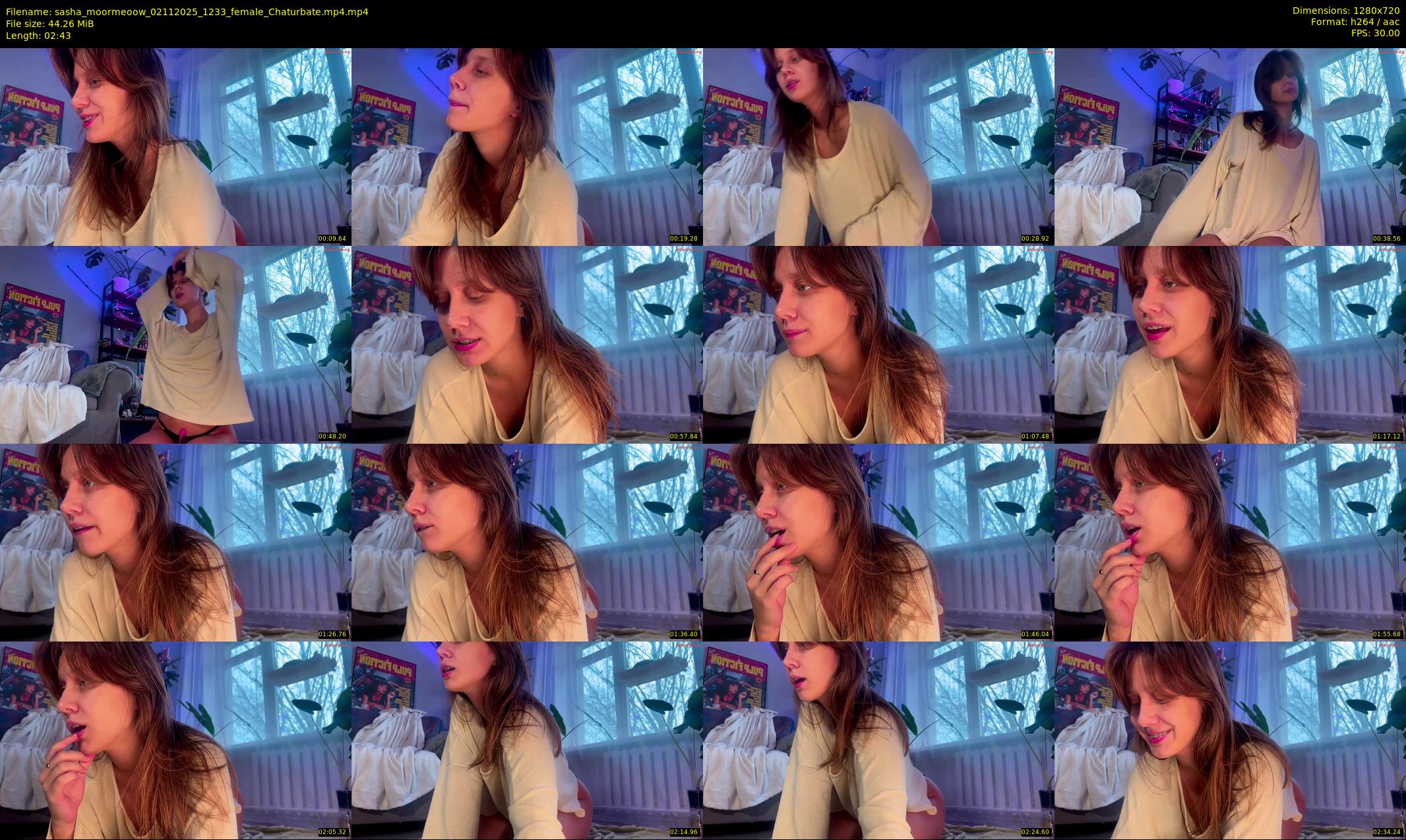 sasha_moormeoow — 3 minute Chaturbate female cam show recording, 720p, Nov 2, 2025
