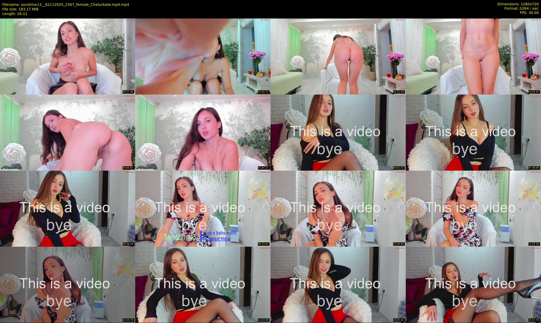 sunshine13_ — 17 minute Chaturbate female cam show recording, 720p, Nov 2, 2025