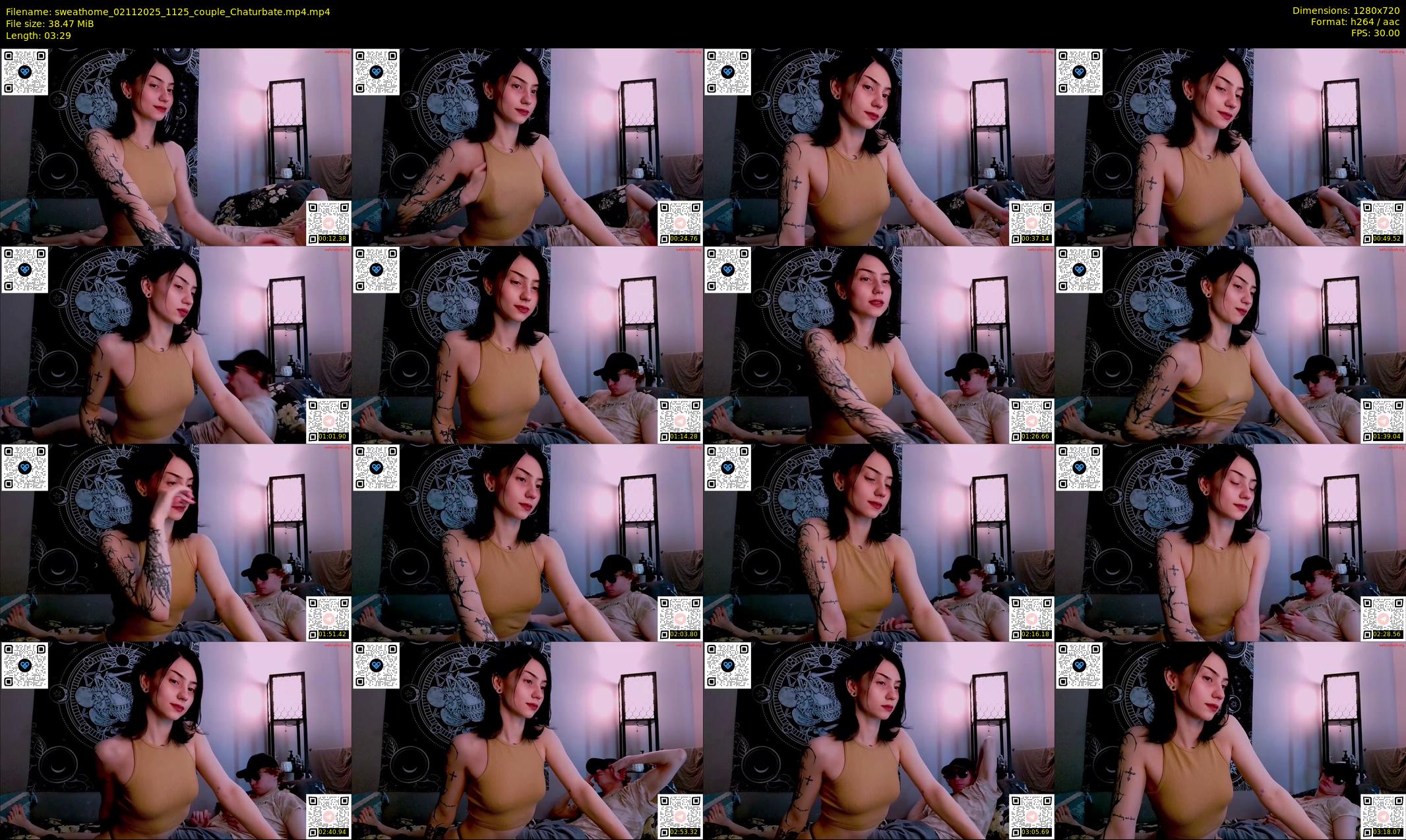 sweathome — 4 minute Chaturbate couple cam show recording, 720p, Nov 2, 2025