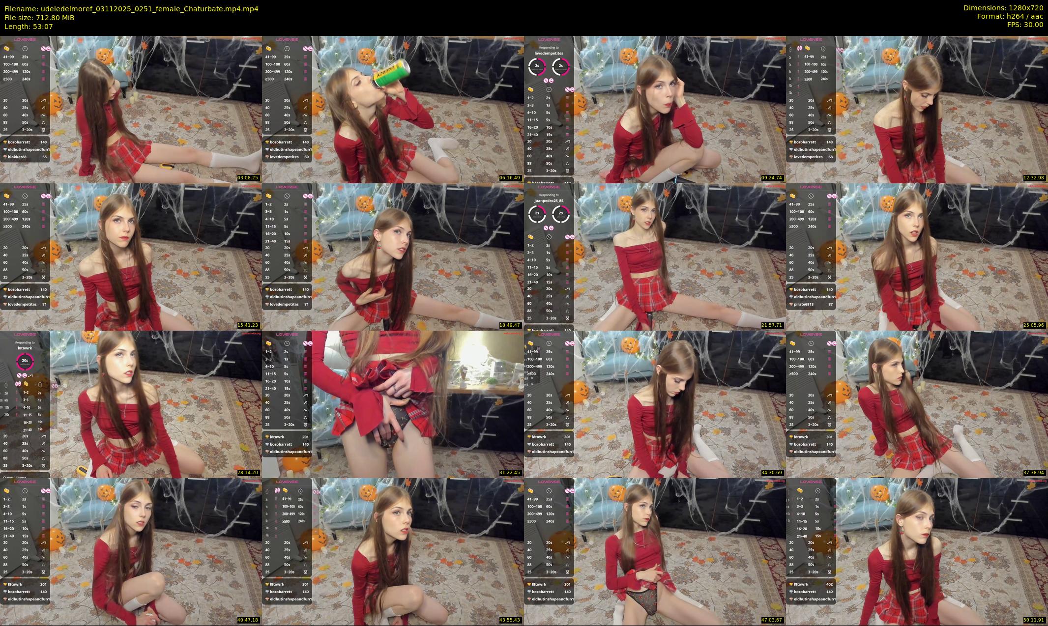 udeledelmoref — 54 minute Chaturbate female cam show recording, 720p, Nov 3, 2025